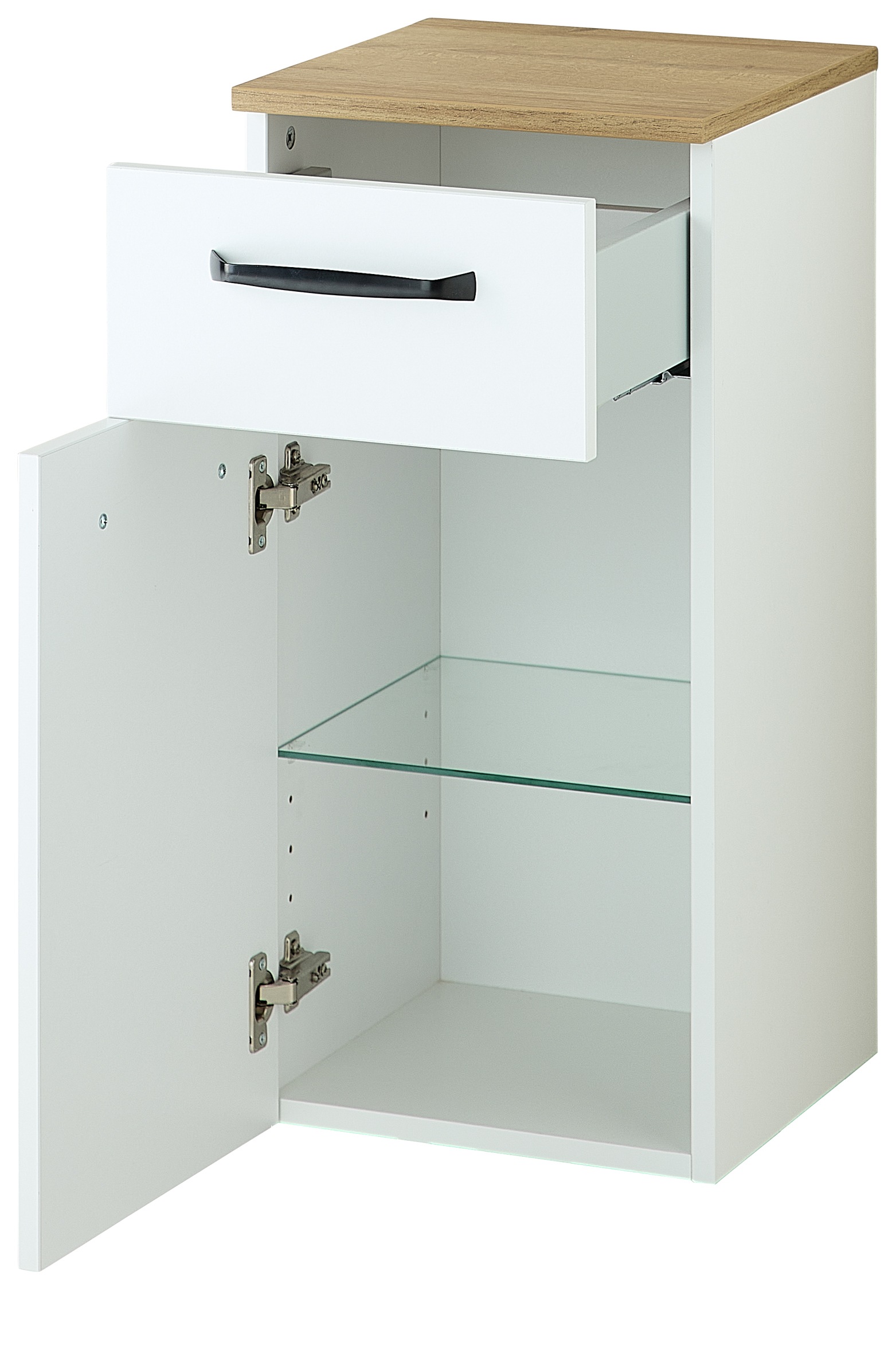 Saphir Unterschrank »Quickset 500, Badschrank 32,4 cm, 1 Tür und 1 Schublade« Badezimmerschrank, 1 Einlegeboden