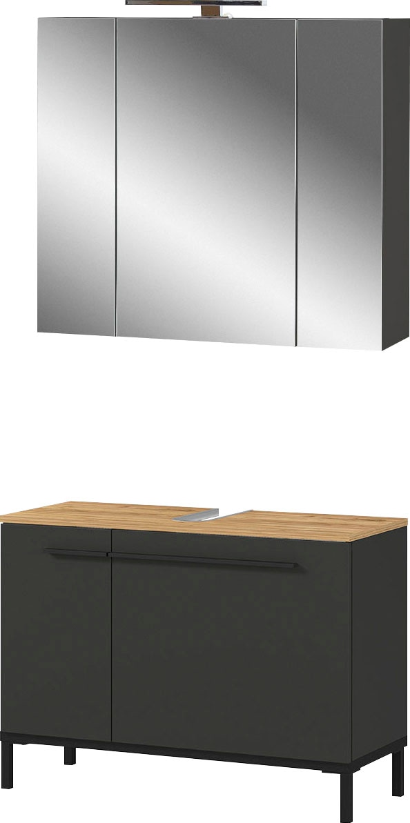 GERMANIA Badmöbel-Set »Yonkers«, bestehend Rechnung 1 Spiegelschrank bestellen auf Waschbeckenunterschrank und 1 aus Set