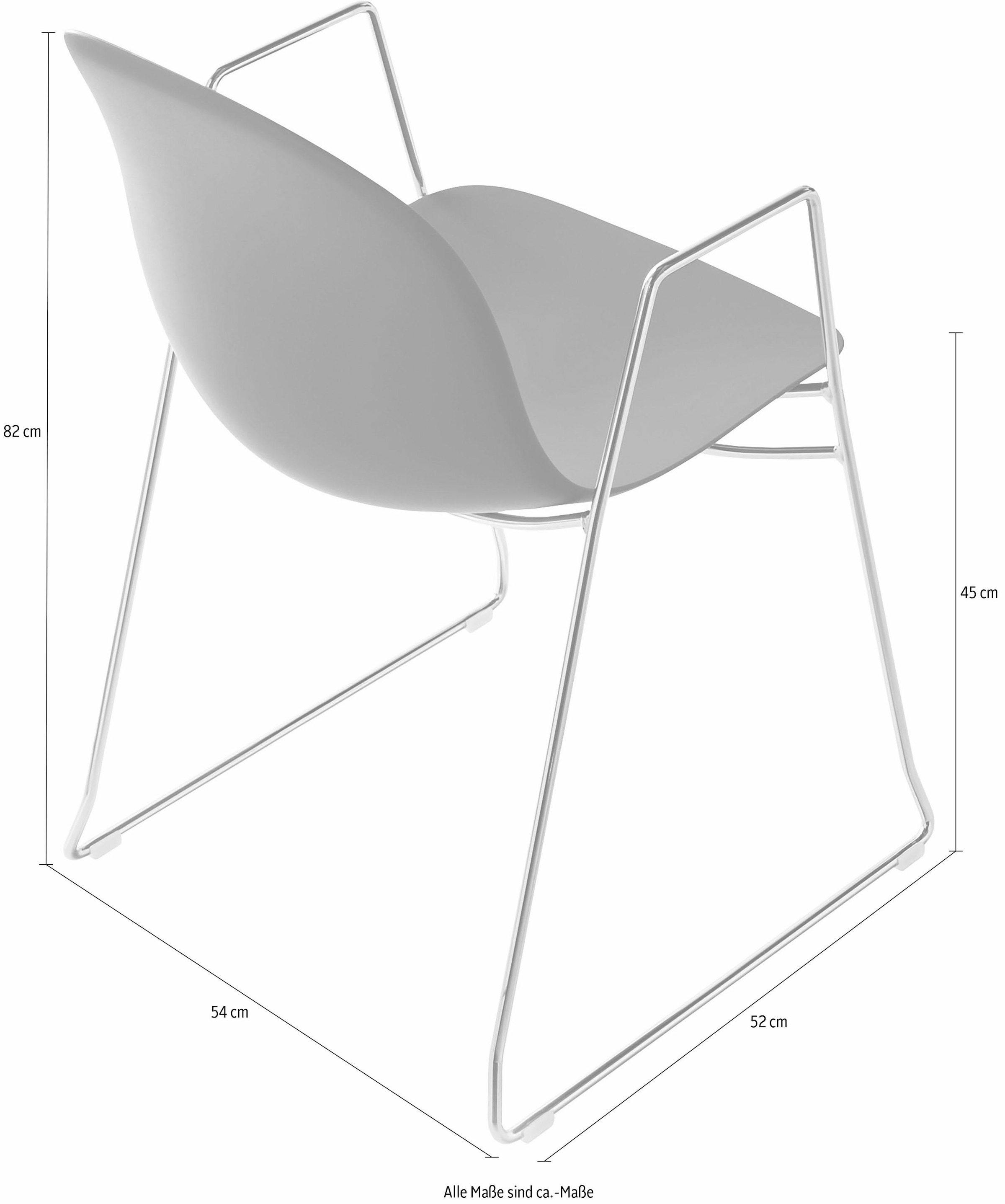 connubia Stapelstuhl »Academy CB/1697«, (Set), 2 St., stapelbar x 10