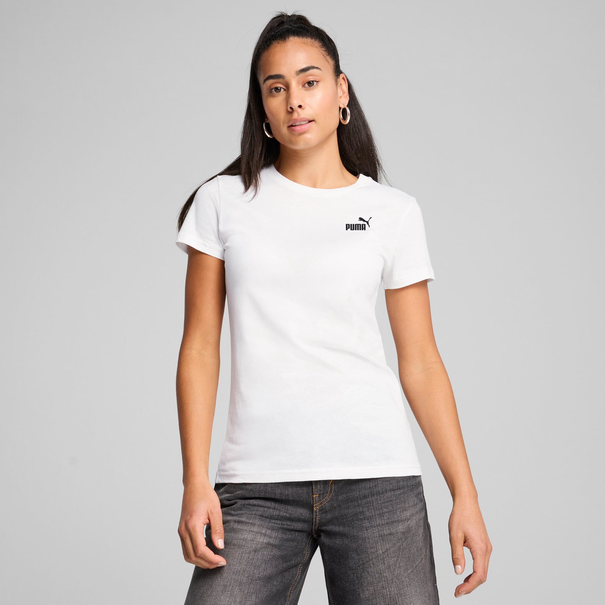 PUMA T-Shirt »ESS SMALL NO. 1 LOGO TEE« Kurzarm, für sportliche Looks, aus Baumwolle, Rundhalsausschnitt