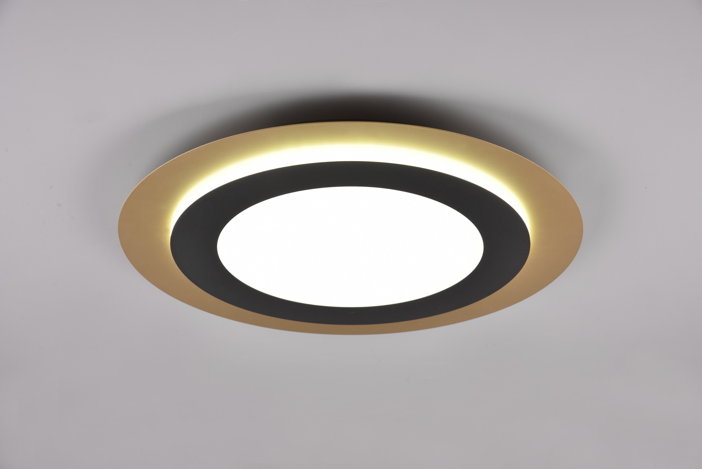TRIO Leuchten LED Deckenleuchte »MORGAN, runde Deckenlampe Ø 45cm, dimmbar, CCT, Memoryfunktion, Timer« LED-Board 1 Stk. warmweiß - kaltweiß Nachtlicht, 42W 5600 Lumen, 2700-6500 Kelvin, inkl Fernbedienung