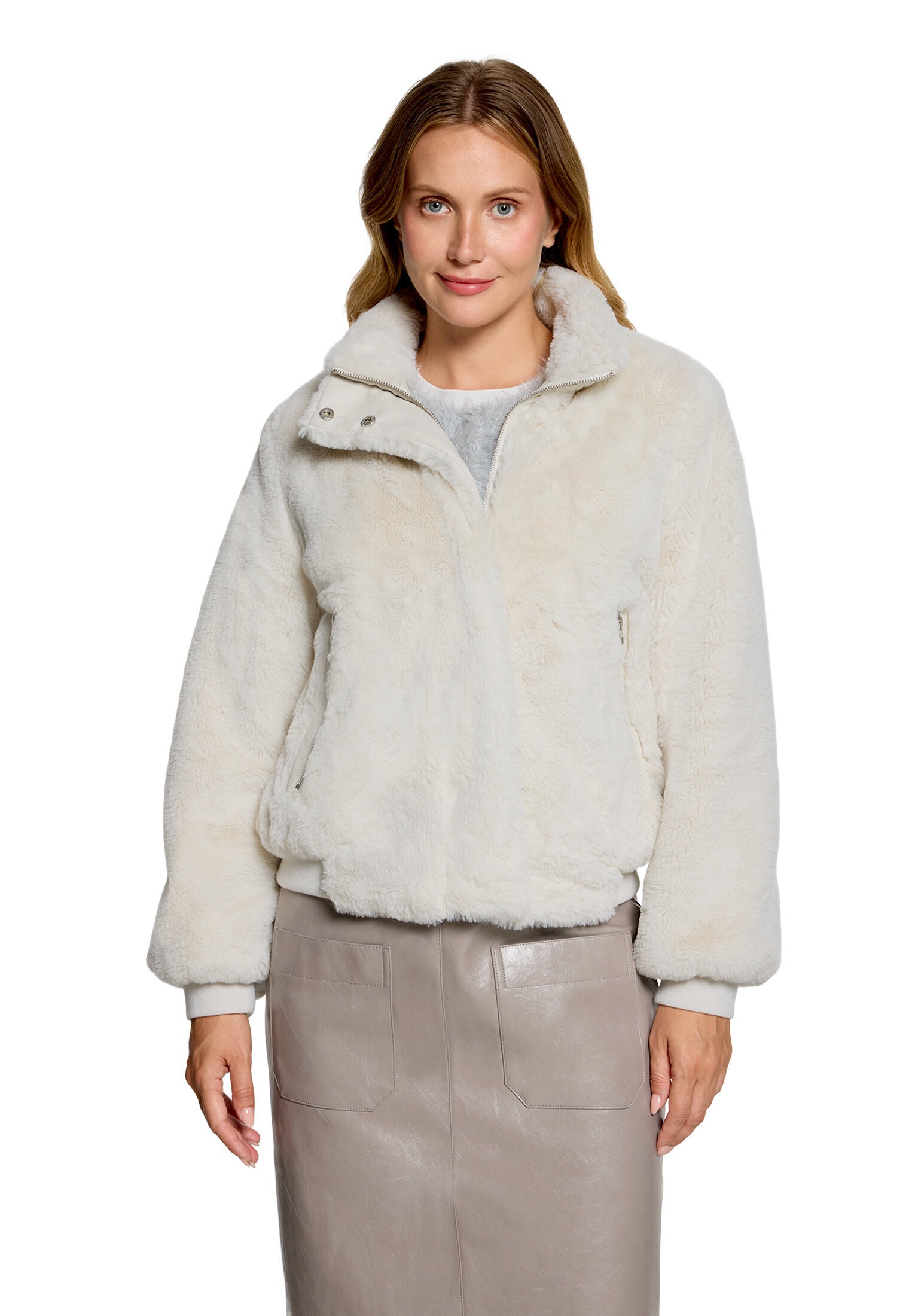Cartoon Fellimitatjacke »Kunstfell-Jacke mit Reißverschlusstaschen«