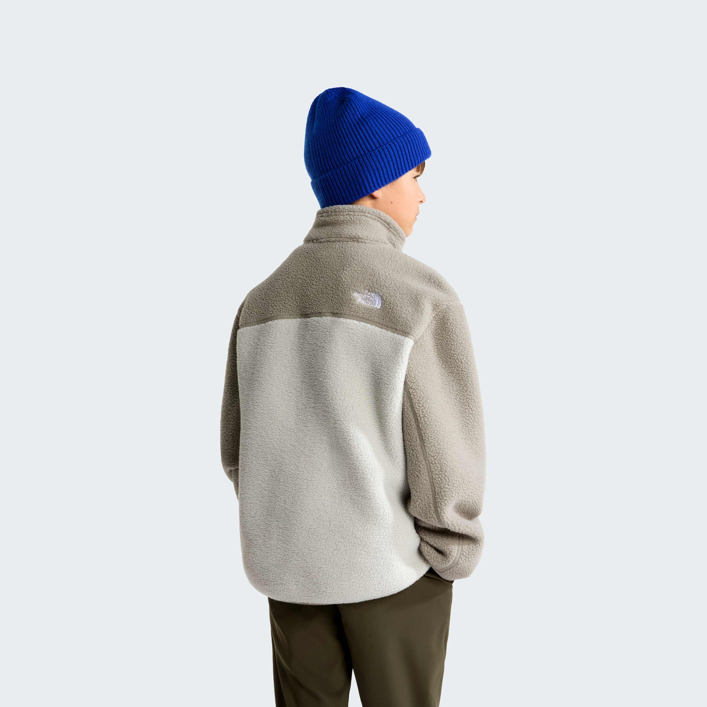 The North Face Strickfleece-Pullover »TEEN YUMIORI 1/4 ZIP JACKET« mit 1/4-Zip, atmungsaktives Material, wasserabweisende Oberfläche