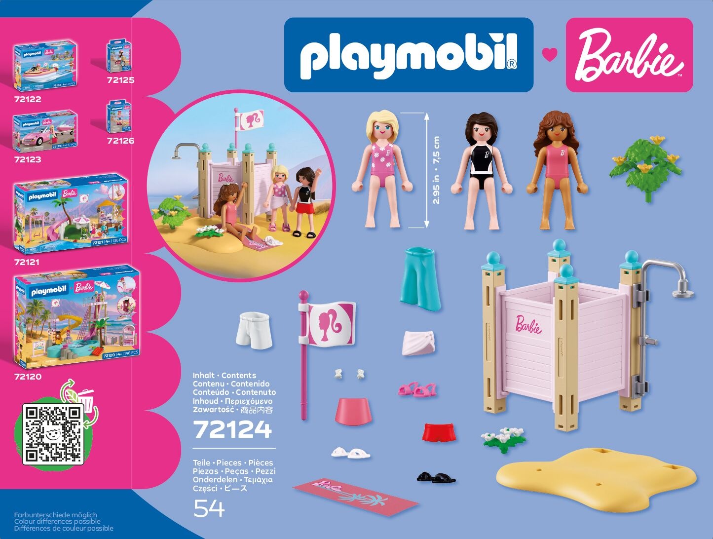 Playmobil® Konstruktions-Spielset »PLAYMOBIL x Barbie™ Strandmode (72124), Barbie™« Made in Europe