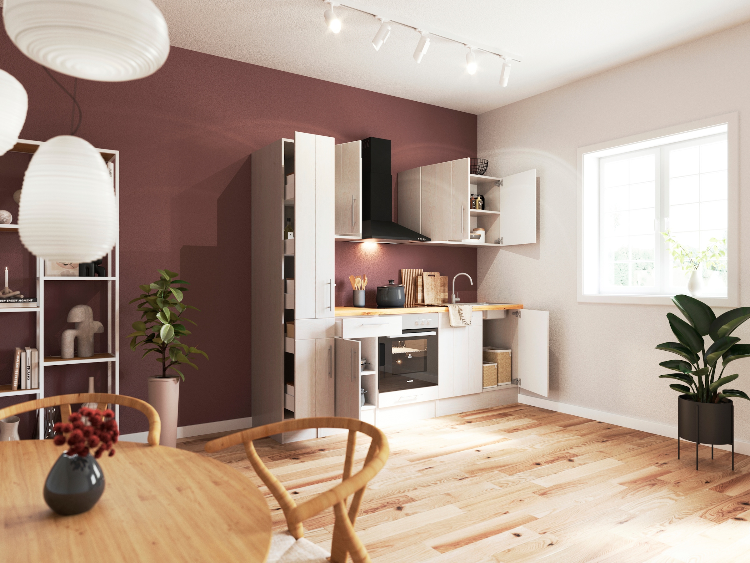 RESPEKTA Küchenzeile »Anton« Breite 240 cm, mit Soft-Close, in exklusiver Konfiguration für OTTO