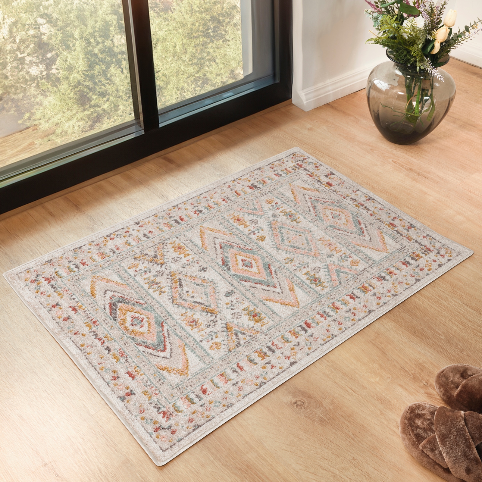 Livabliss Teppich »JAIPUR« rechteckig 13 mm Höhe Orient-Optik, Vintage Design, Boho Stil, Kurzflor, Wohnzimmer