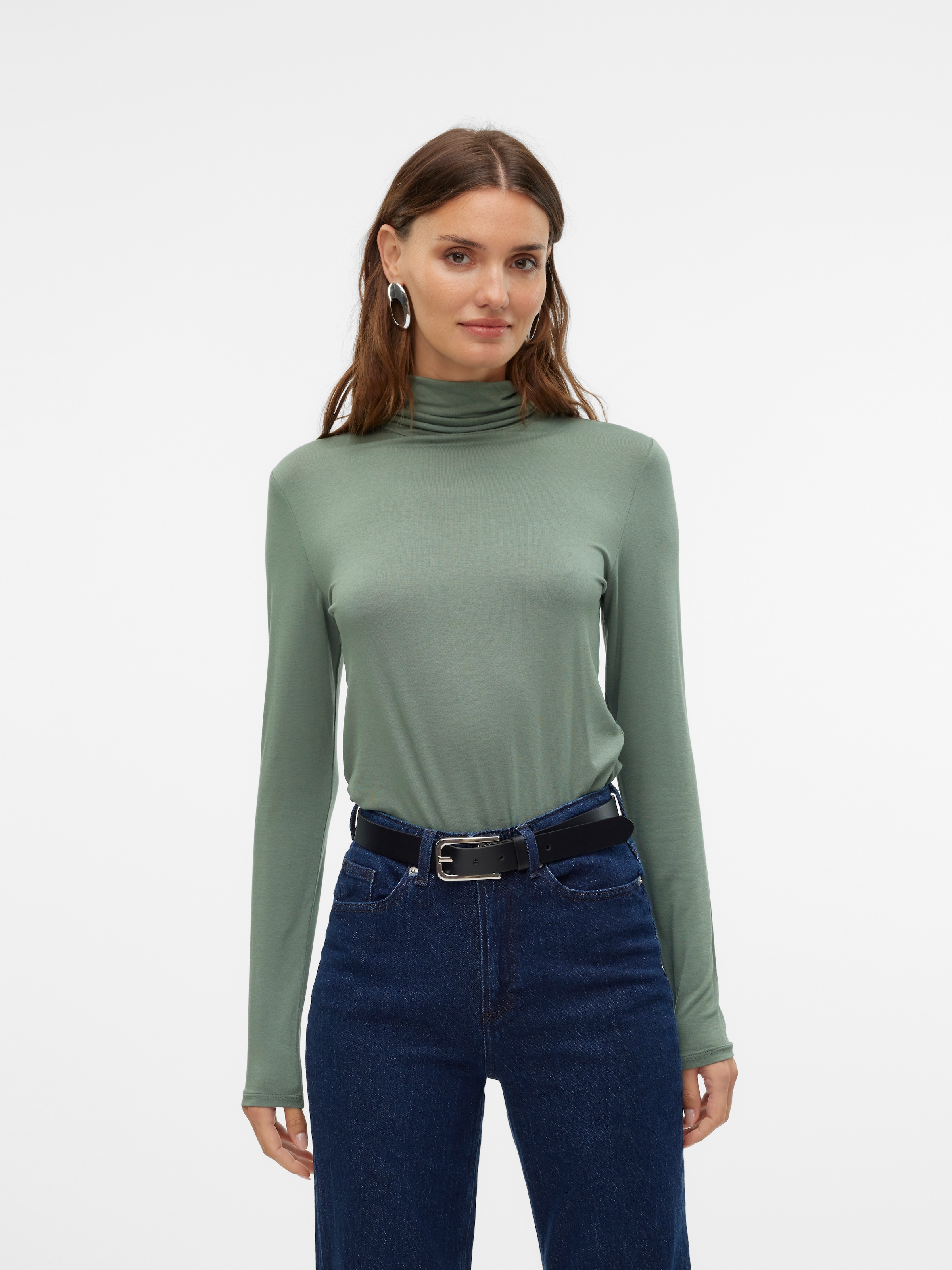 Vero Moda Langarmshirt »VMALBERTE LS ROLLNECK TOP JRS NOOS«