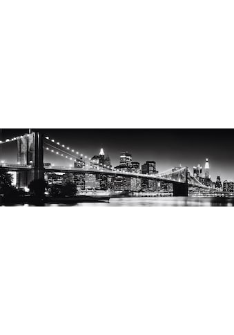 Reinders! Bild »New York - Brooklyn Bridge black &«, 90/30 cm kaufen