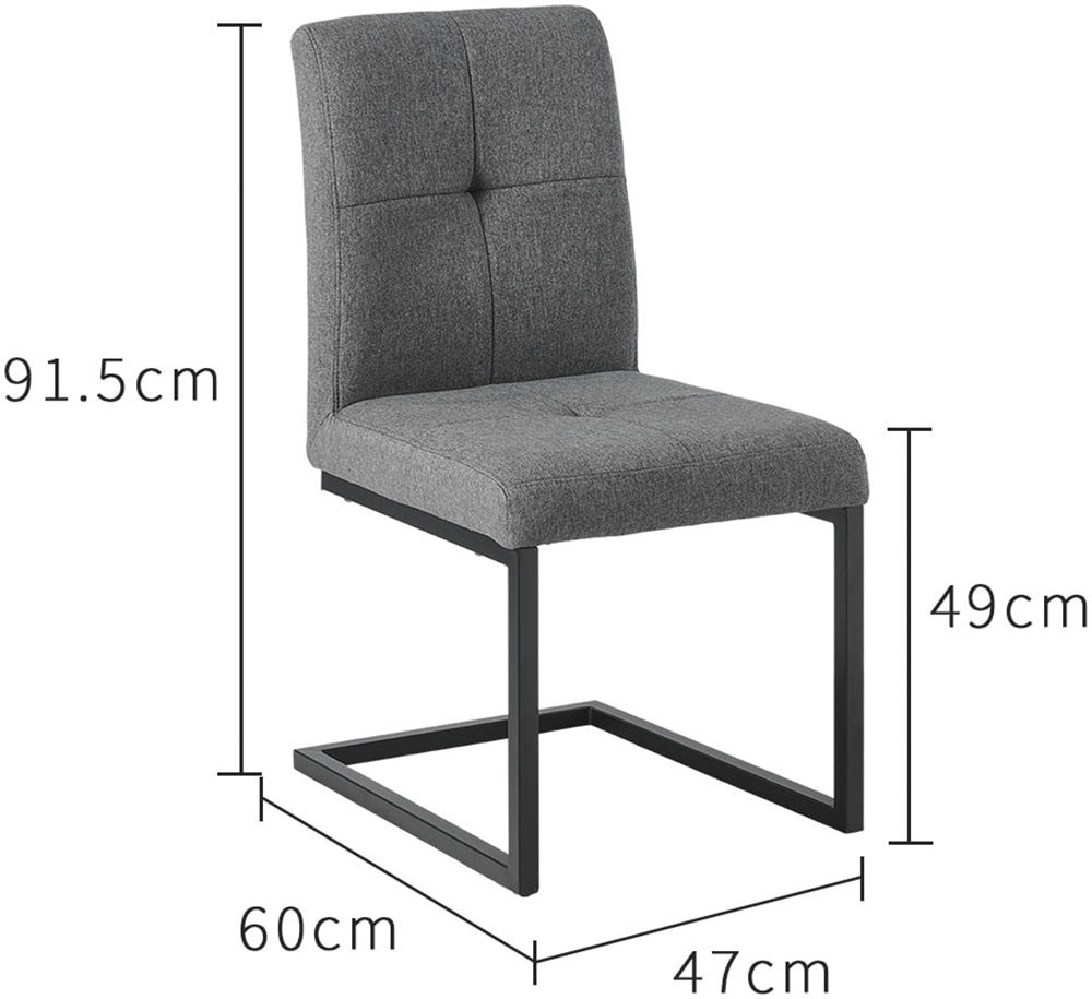Home affaire Freischwinger »Geranie«, Vintage, mit 3D-Steppung, robustes Gestell, hochwertiger Stoff