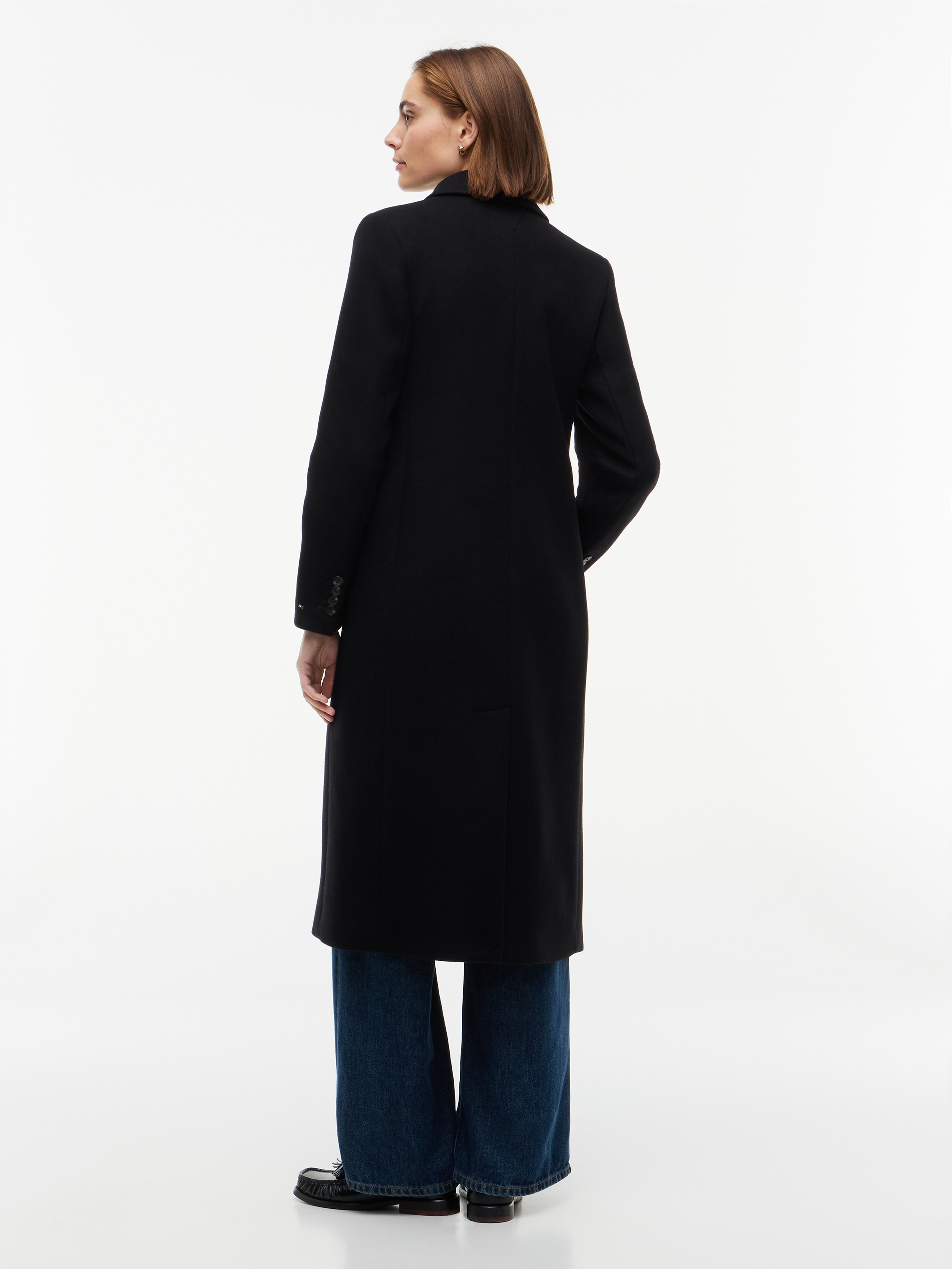 Tommy Hilfiger Langmantel »WOOL CLASSIC DB LONG COAT« Materialmix, mit Wolle