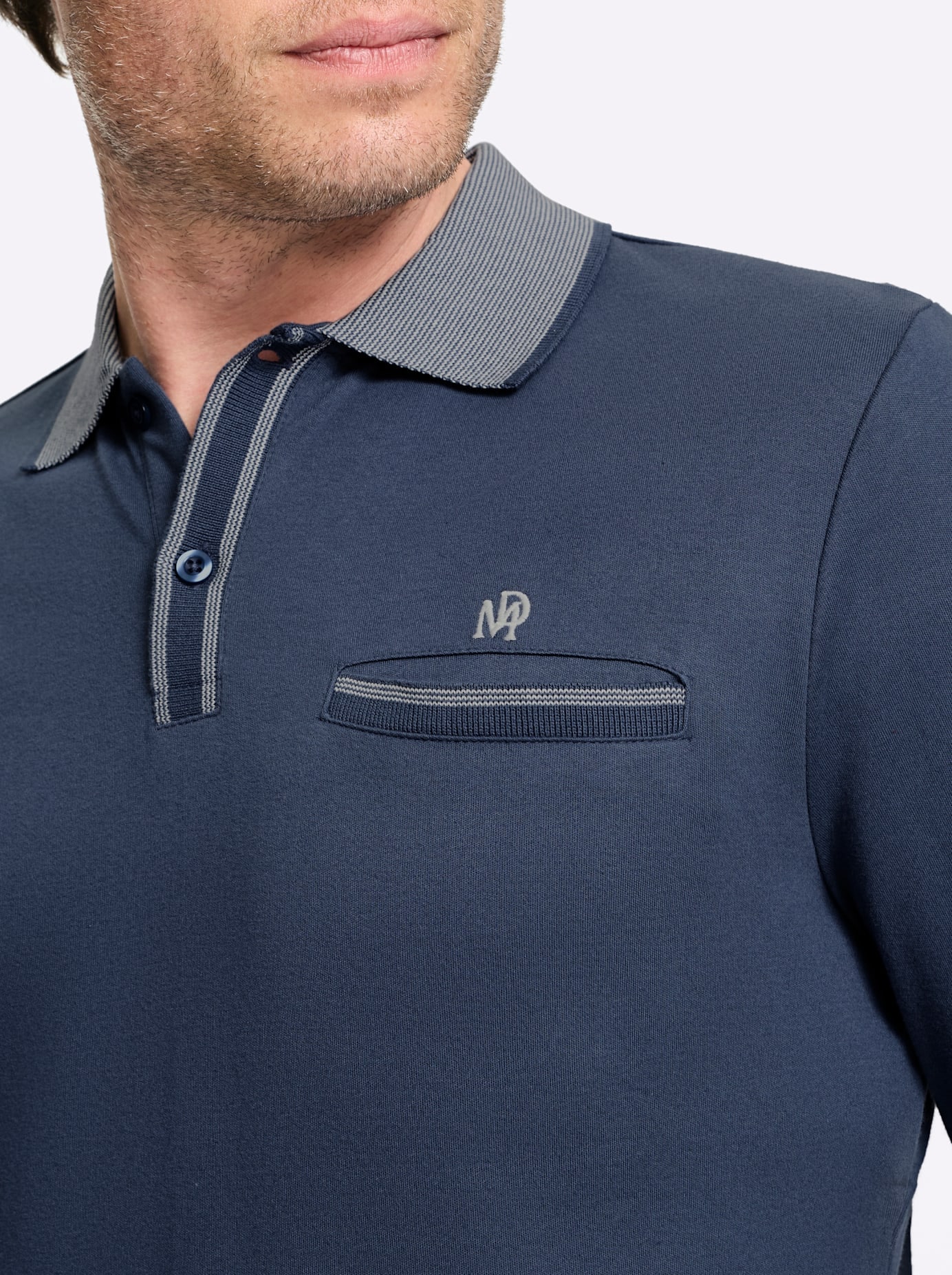 Marco Donati Poloshirt »Langarm-Shirt« 1