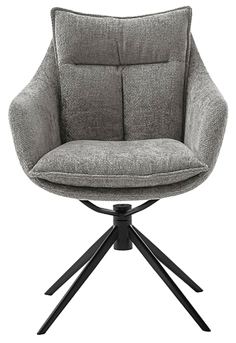 MCA furniture Esszimmerstuhl, Strukturstoff, (2er-Set), drehbar 360°, Dreh- & Schwingfunktion, Belastbarkeit 120 kg