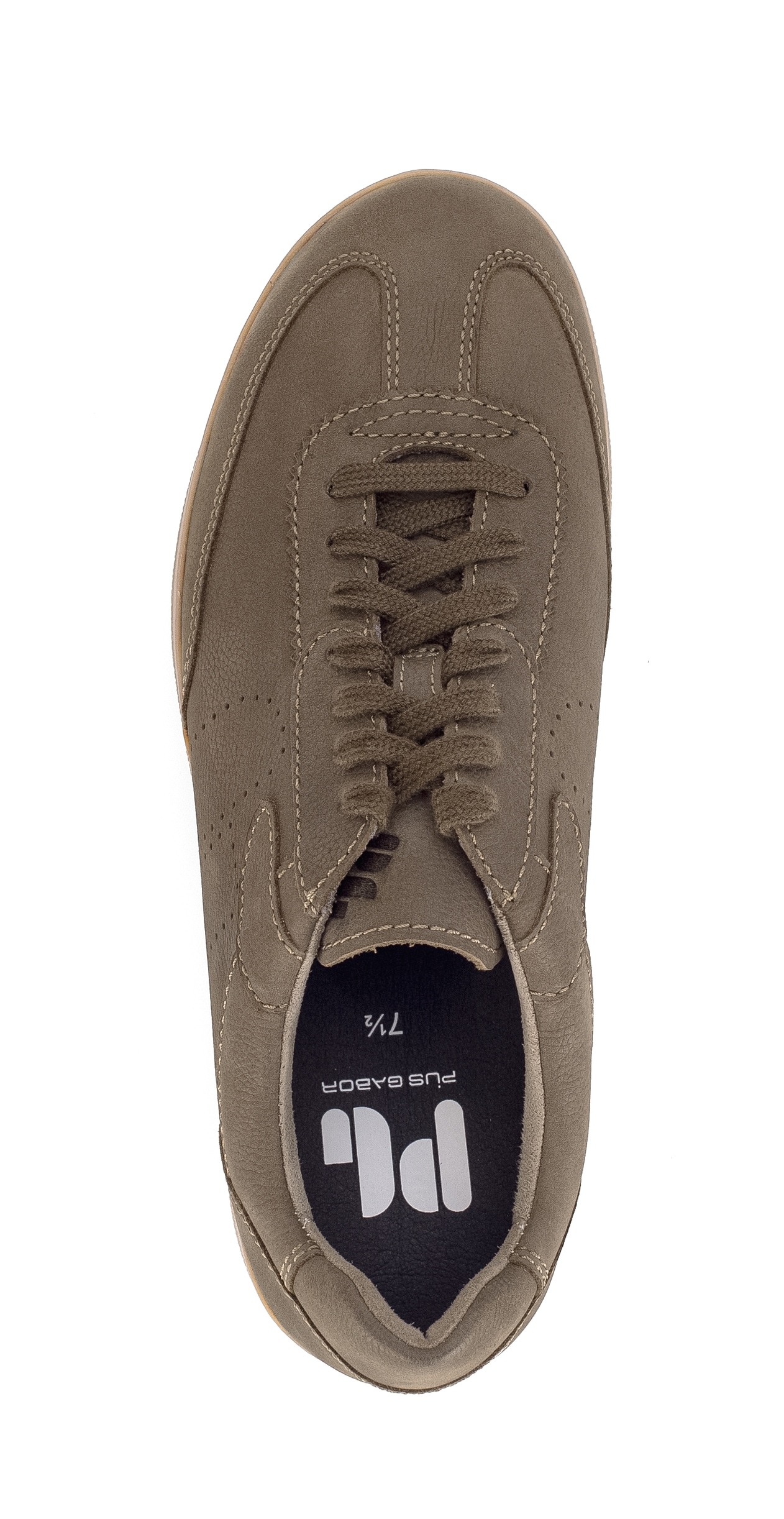 Pius Gabor Sneaker  , Freizeitschuh, Halbschuh, Schnürer mit Lochmuster, Weite G (=weit)