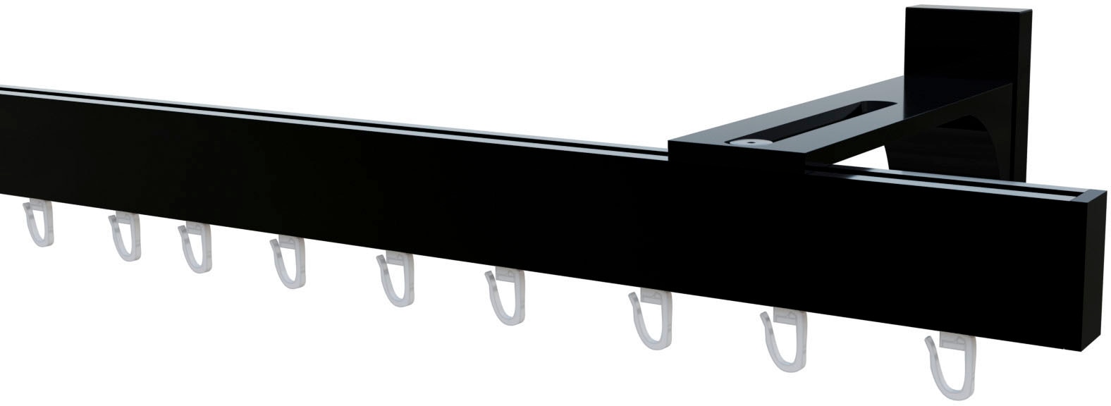 indeko Gardinenstange »Bern« 1 läufig-läufig Wunschmaßlänge Innenlauf Komplett-Set inkl. Gleitern und Montagematerial