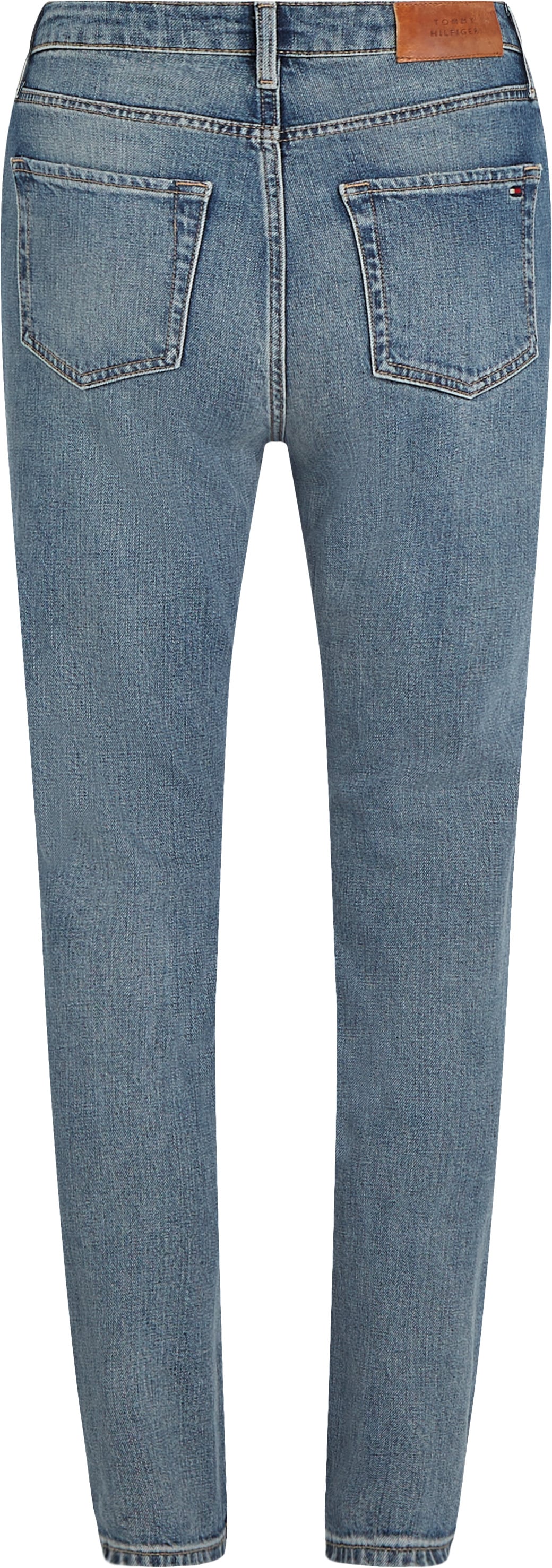 Tommy Hilfiger Slim-fit-Jeans »Slim Cigarette High Waist«, mit Logo-Badge, in blauer Waschung