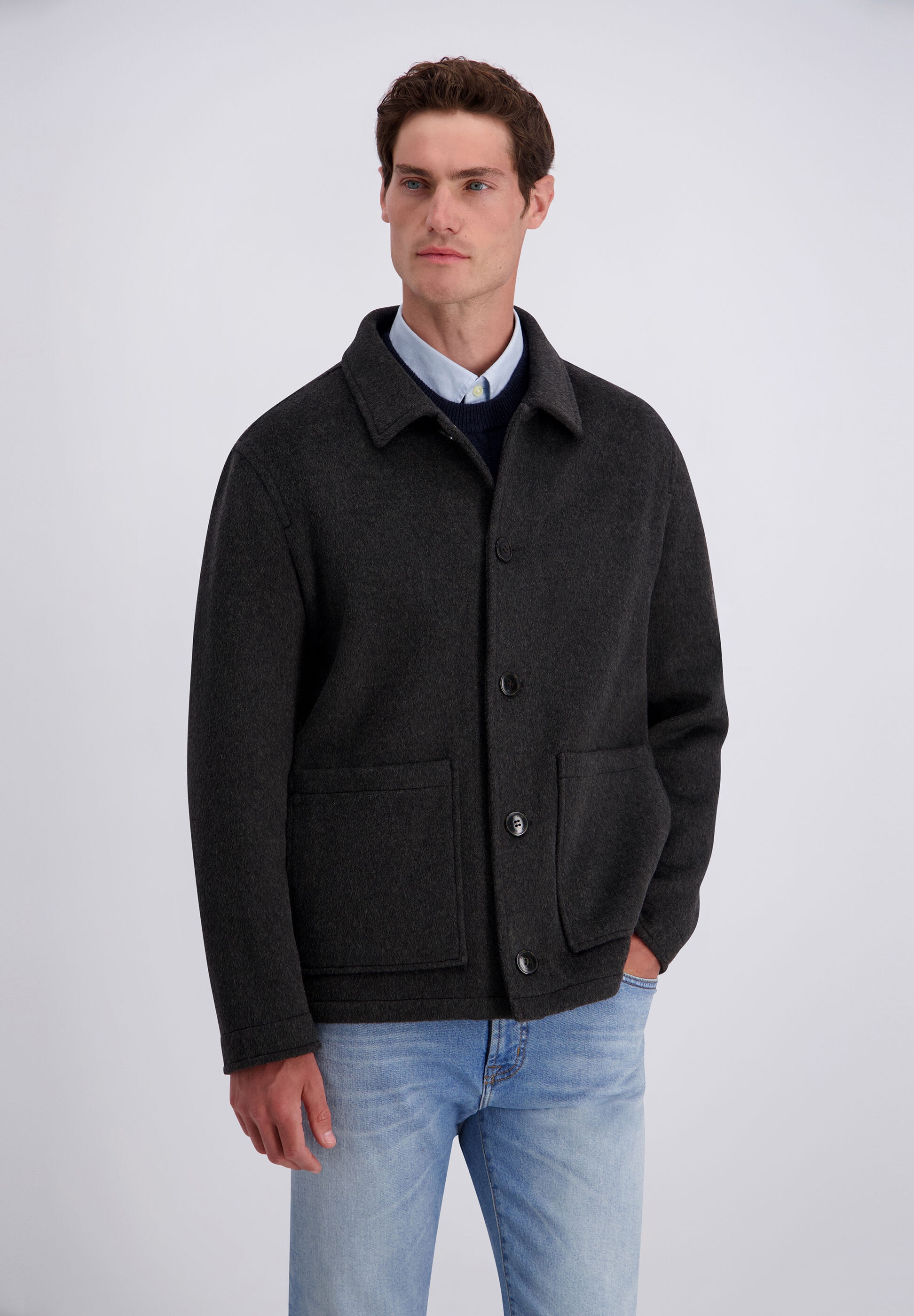 Pierre Cardin Cabanjacke »Pierre Cardin Jacke« ohne Kapuze mit Zwei-Wege-Taschen