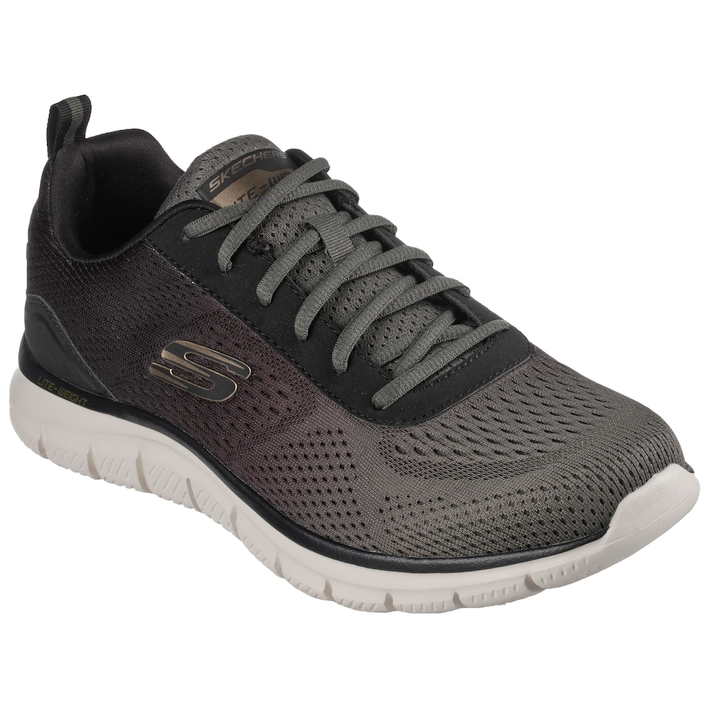 Skechers Sneaker »TRACK«, mit dezenten Kontrast-Details, Freizeitschuh, Halbschuh, Schnürschuh