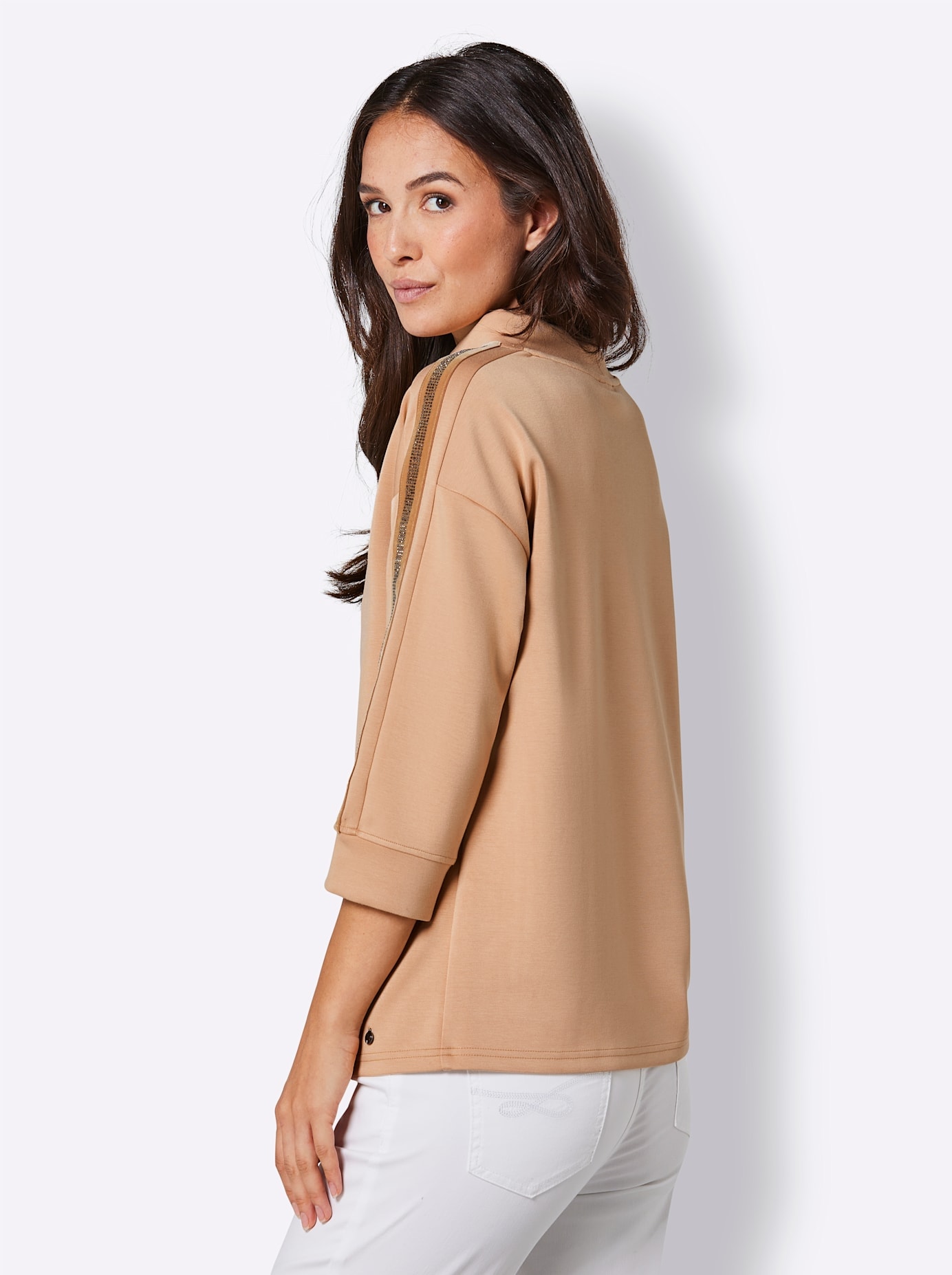 CREATION L PREMIUM Stehkragenshirt »Modal-Polyester-Shirt«, (1 tlg.)