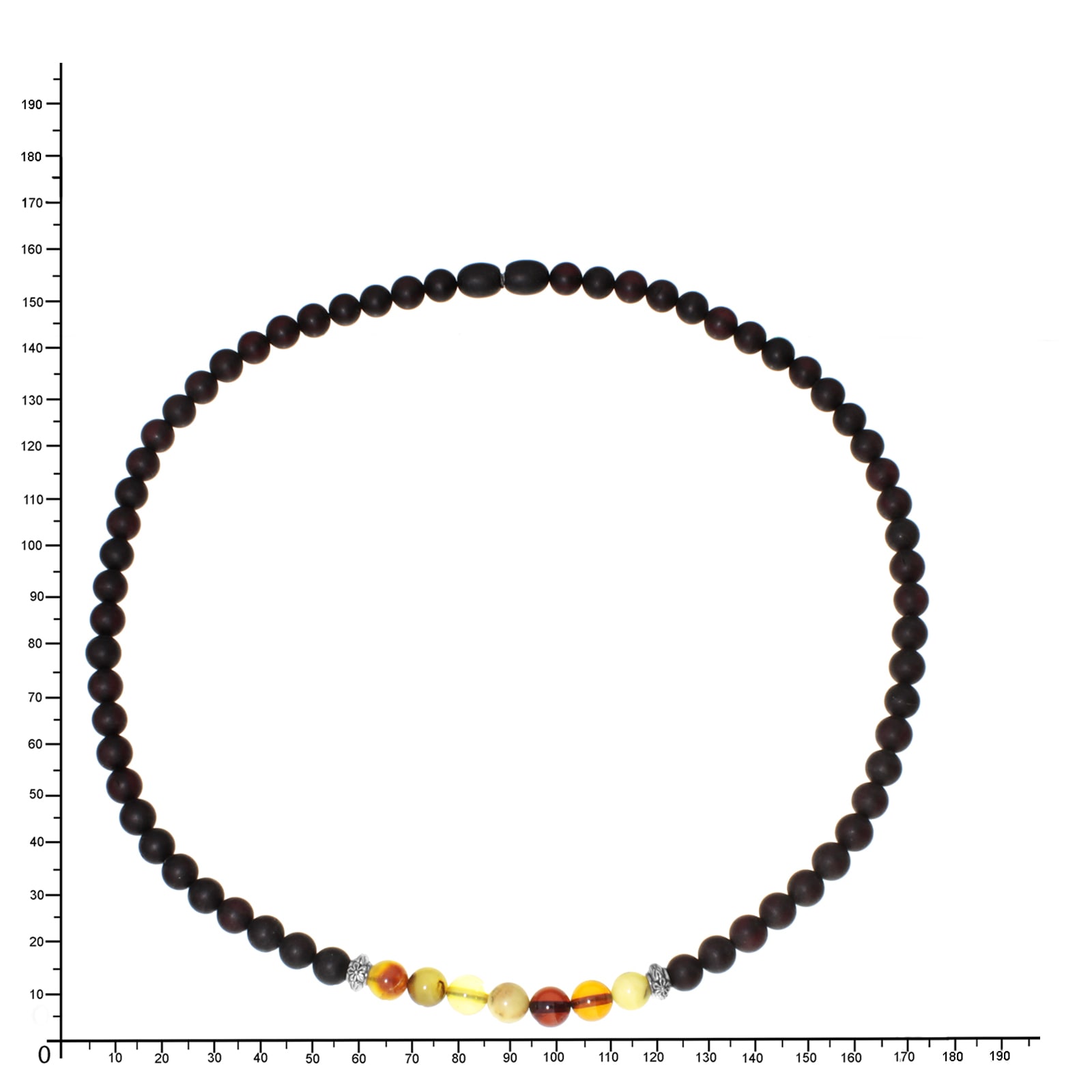 OSTSEE-SCHMUCK Kette ohne Anhänger »- Vivi 6 mm - Bernstein -,«