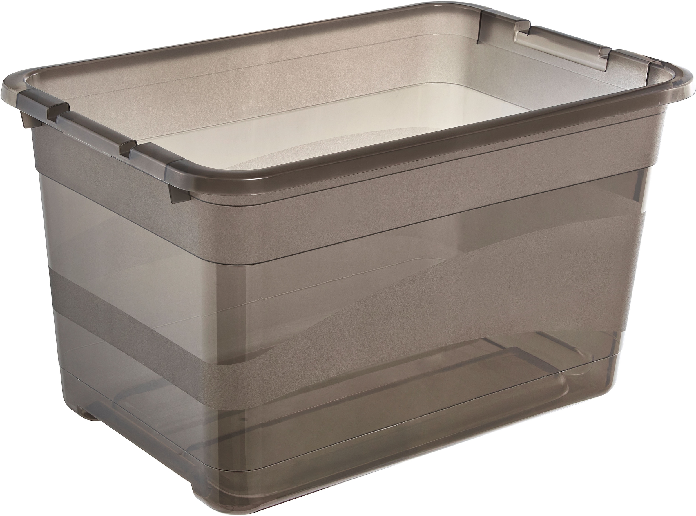 keeeper Aufbewahrungsbox »Cornelia, 2er Set, 52 L, 59,5 x 39,5 x 34 cm« durch Clips verschließbar, Griffe am Boden