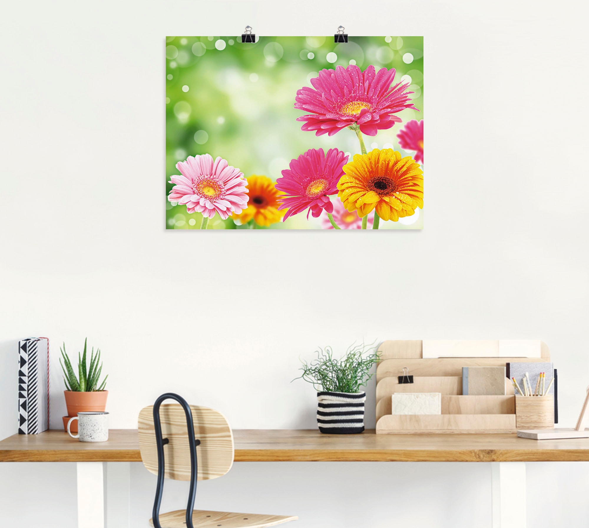 Artland Wandbild »Natürliche Romantik - Gerberas«, Blumen, (1 St.), als Leinwandbild, Poster in verschied. Größen