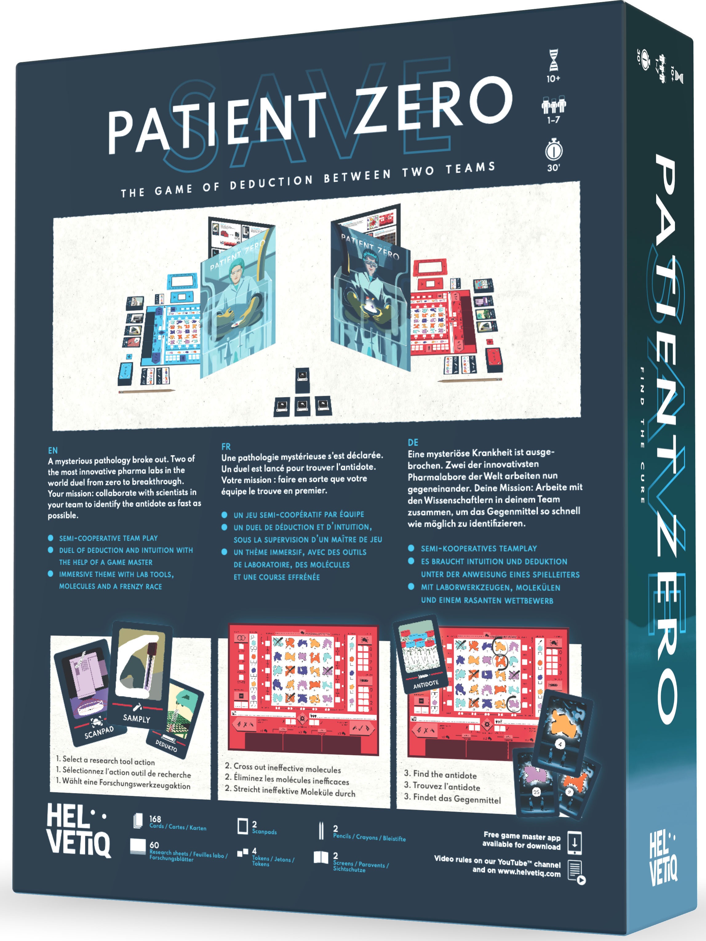 Helvetiq Spiel »Save Patient Zero«, Made in Europe