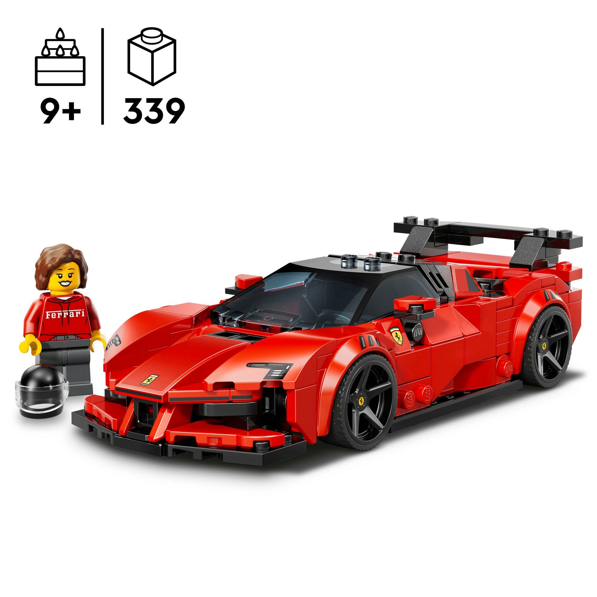 LEGO® Konstruktionsspielsteine »Ferrari SF90 XX Stradale Sportwagen (77254), LEGO Speed Champions« Made in Europe