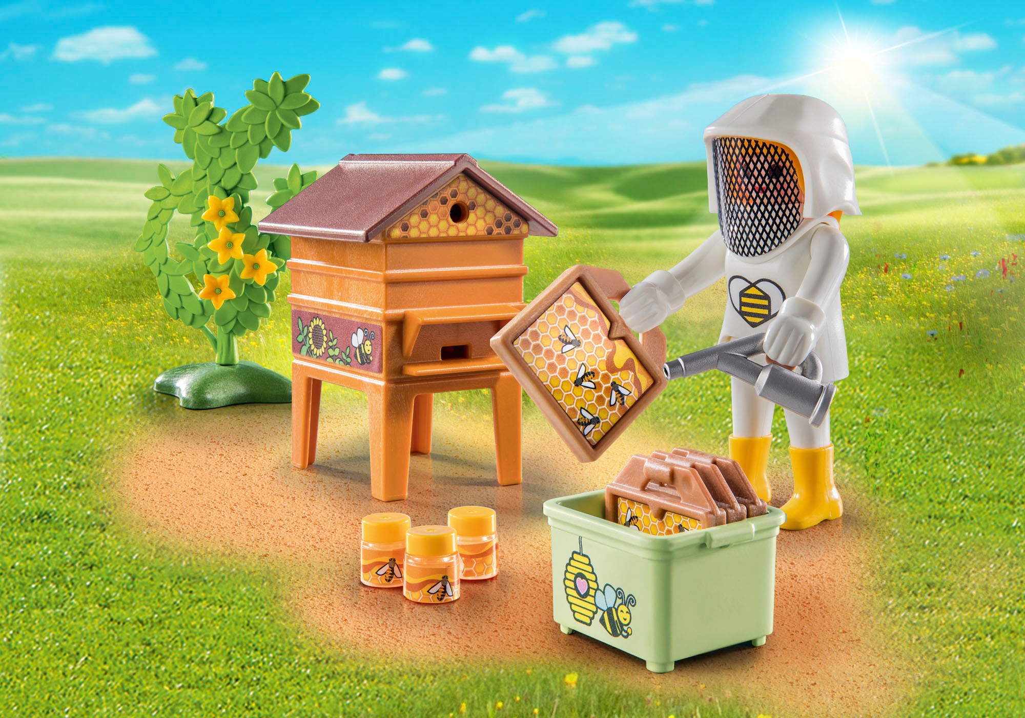 Playmobil® Konstruktions-Spielset »Imkerin (71253), Country«, teilweise aus recyceltem Material; Made in Europe