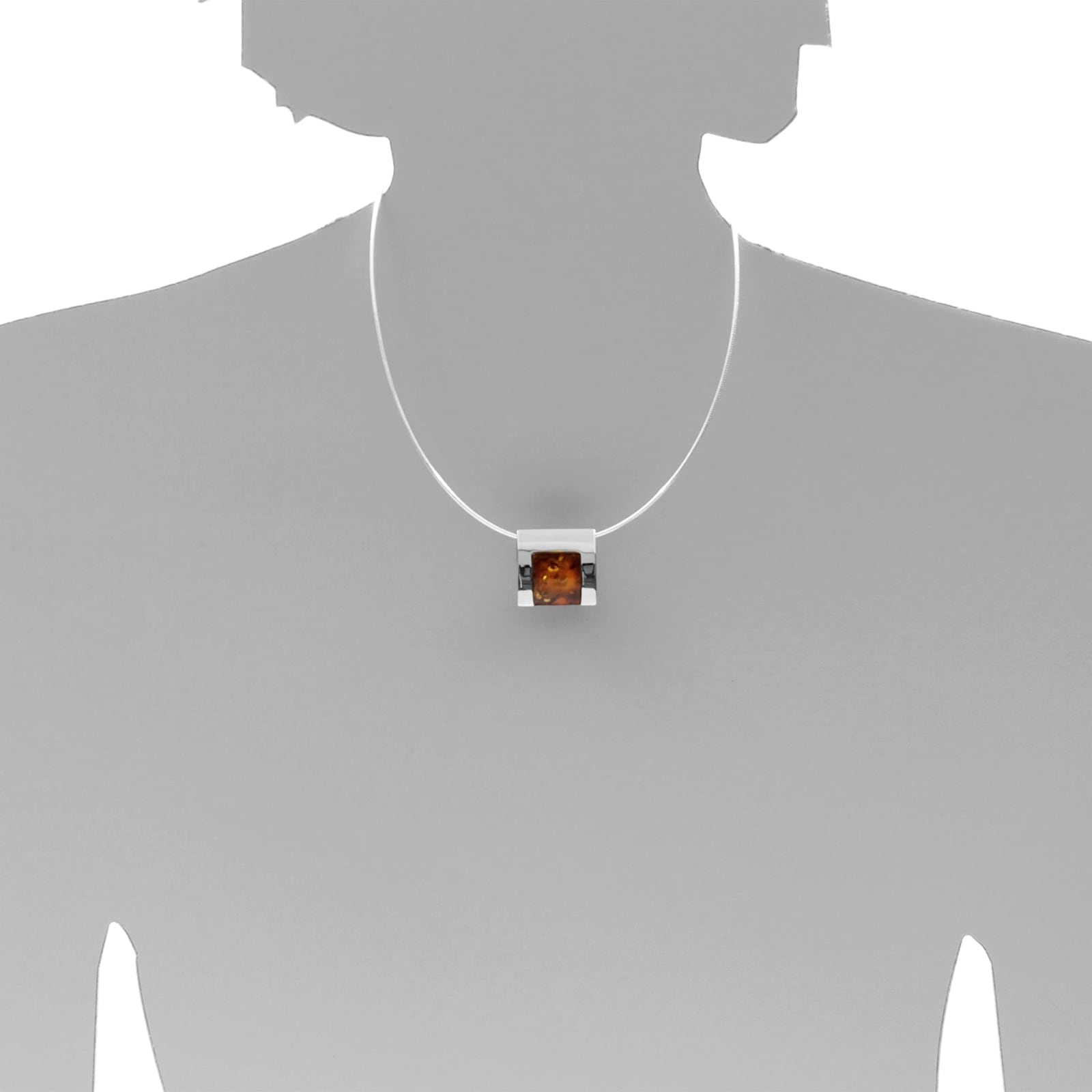 OSTSEE-SCHMUCK Kettenanhänger »- Gleiter-Urte - Silber 925/000 - Bernstein«