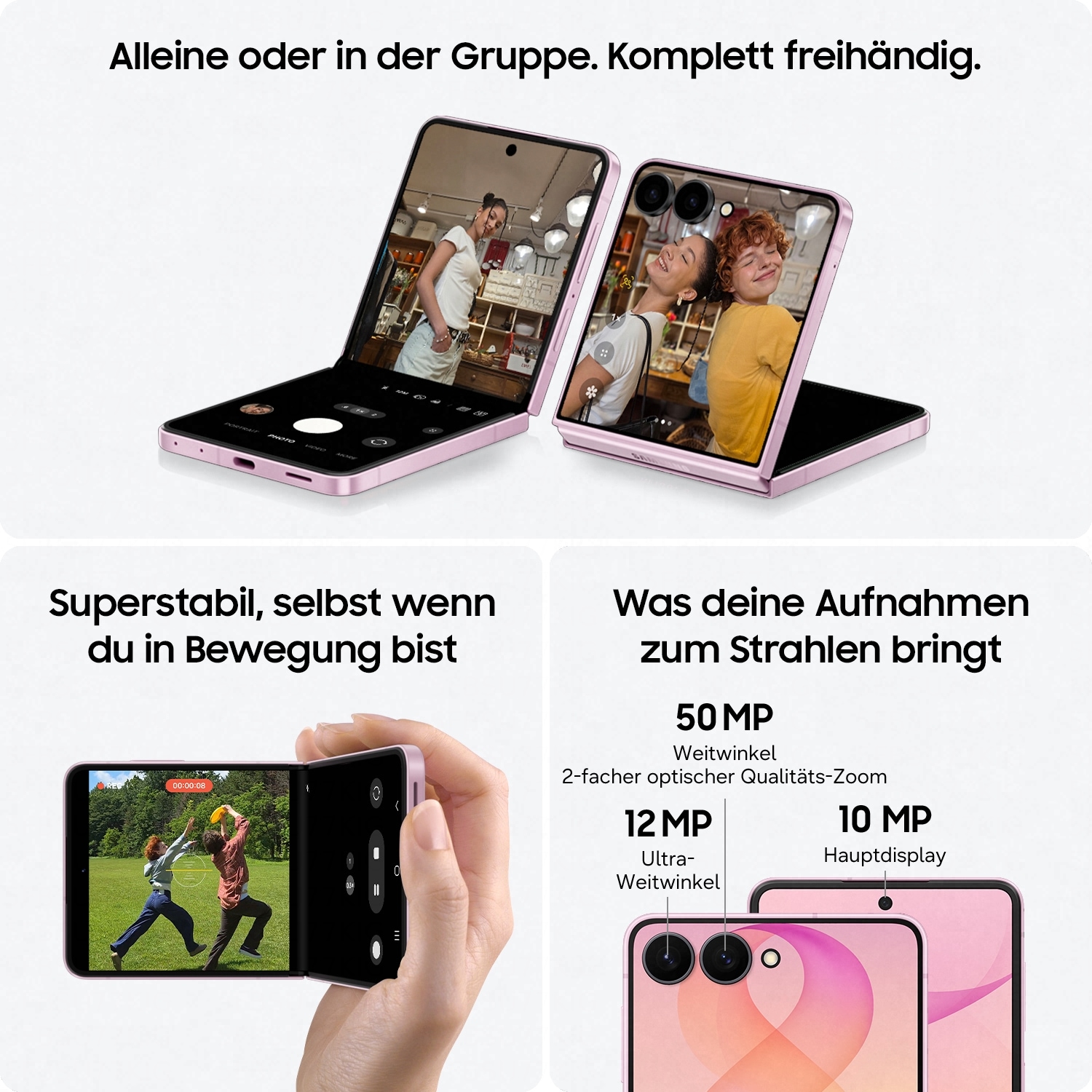 Samsung Smartphone »Z Flip8« cream