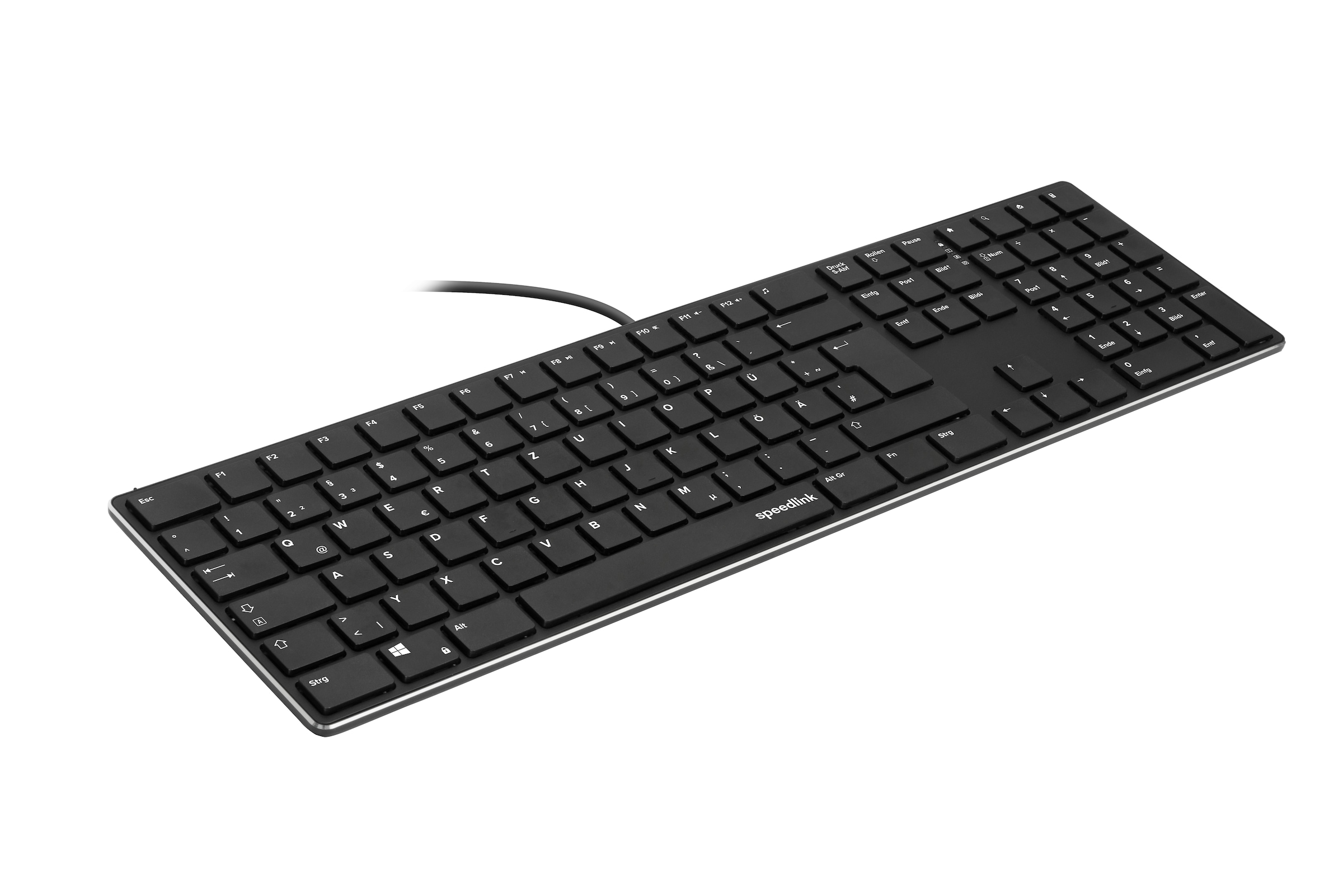 Speedlink Tastatur »RIVA Slim Metal Scissor Keyboard«, DE Layout