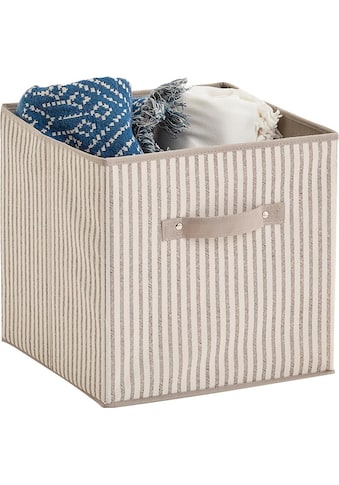 Zeller Present Aufbewahrungsbox »Stripes«, faltbar, Vlies, beige kaufen