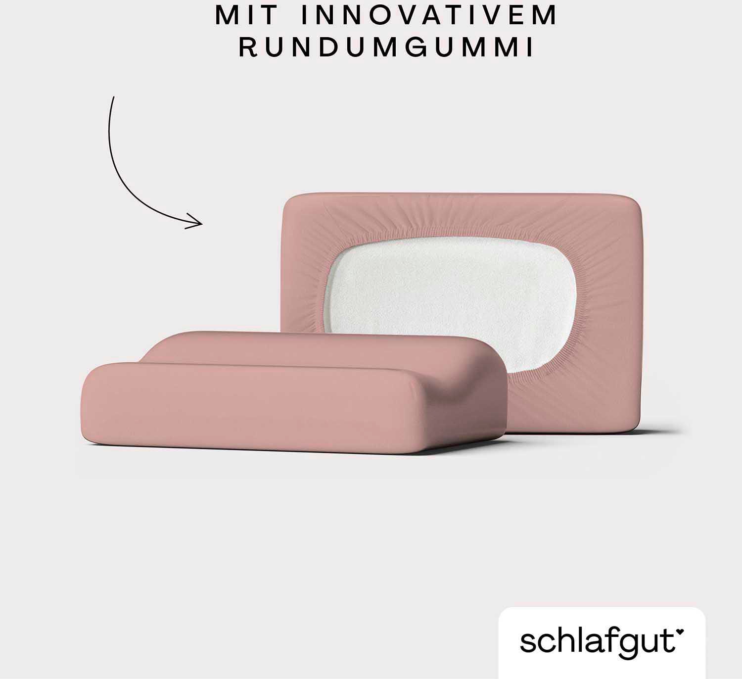 Schlafgut Kissenbezug »Pure flexibler Kissenbezug für Nackenstützkissen«, (1 St.), Bio-Baumwolle mit Elasthan, mit Gummizug, bügelfrei