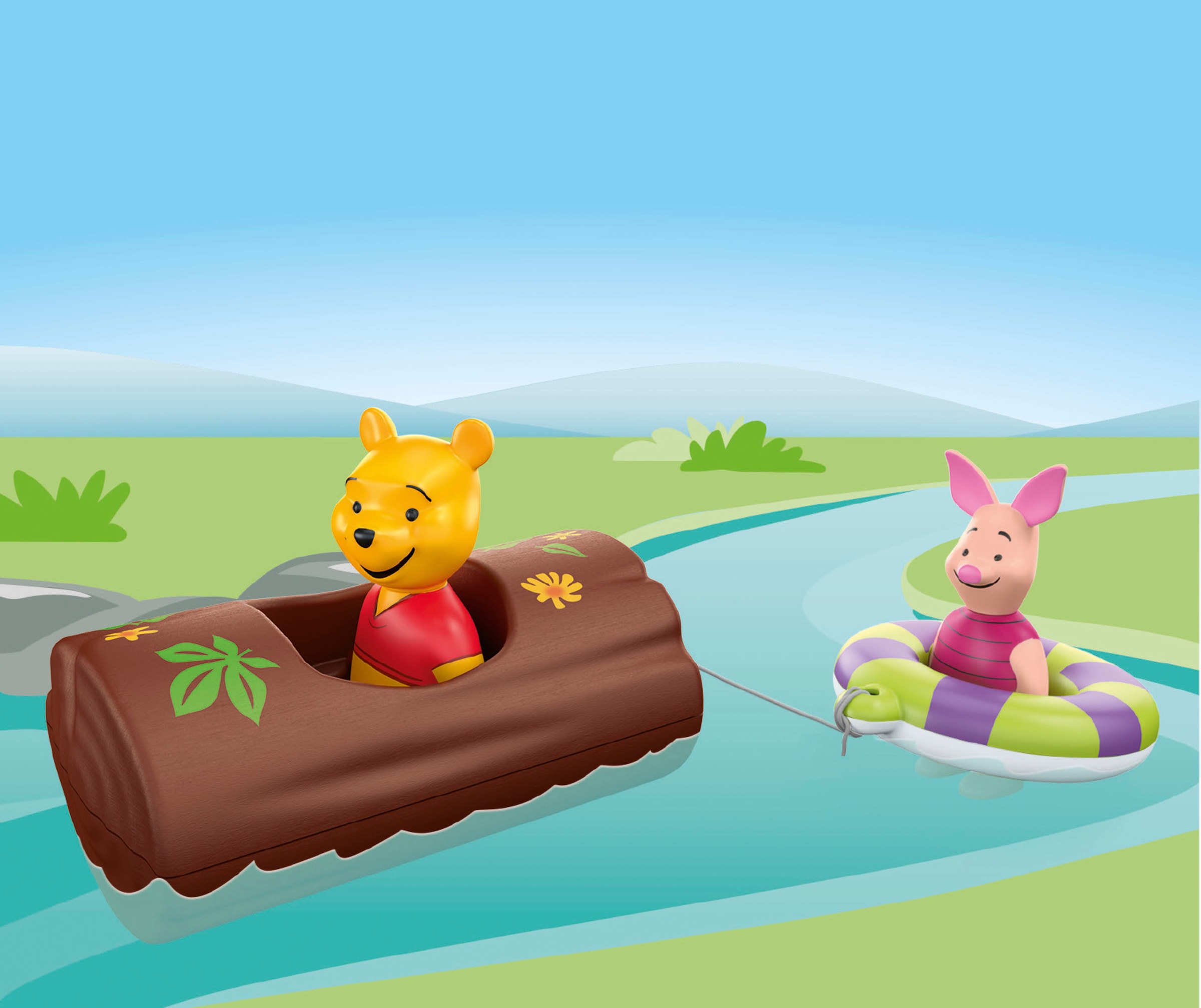 Playmobil® Konstruktions-Spielset »Winnies & Ferkels Wasserabenteuer, JUNIOR & Disney«, (3 St.), Made in Europe