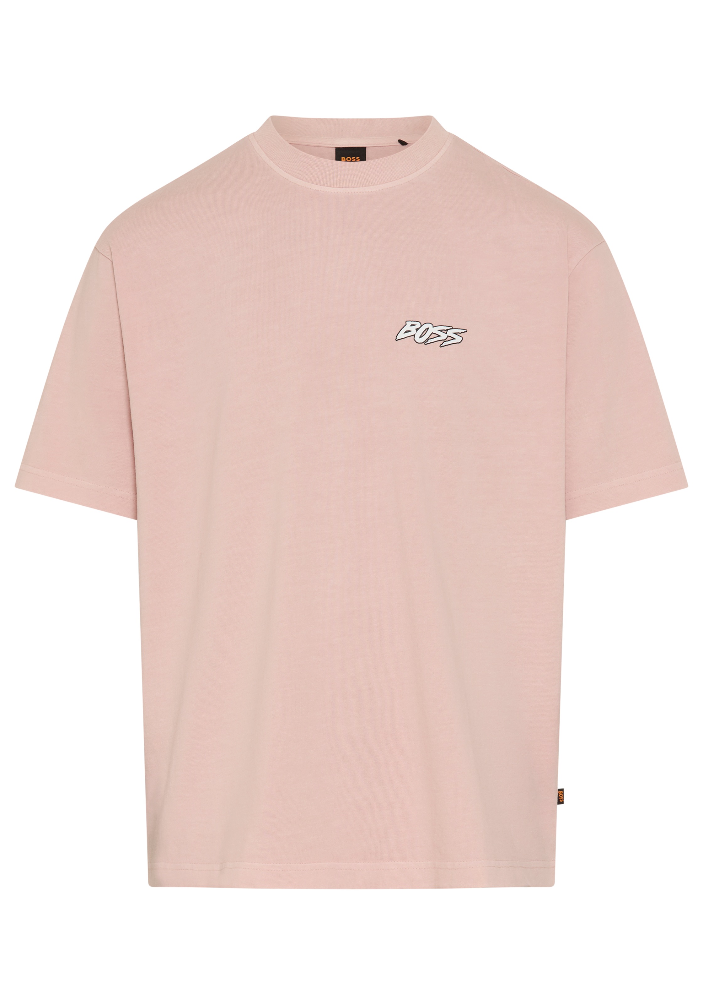 BOSS ORANGE T-Shirt Relaxed Fit, sommerlicher Druck, reine Baumwolle