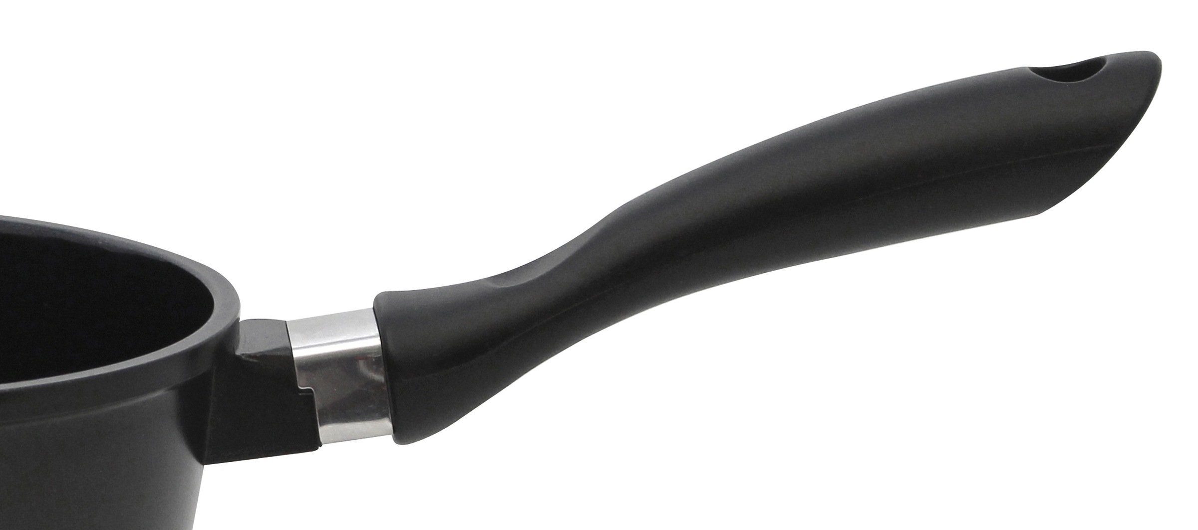 Elo Basic Topf-Set »Black Cast«, Aluminiumguss, (Set, 7 tlg., 3 Töpfe mit Deckel, 1 Stielkasserolle), mit hochwertiger Antihaftversiegelung, Induktion