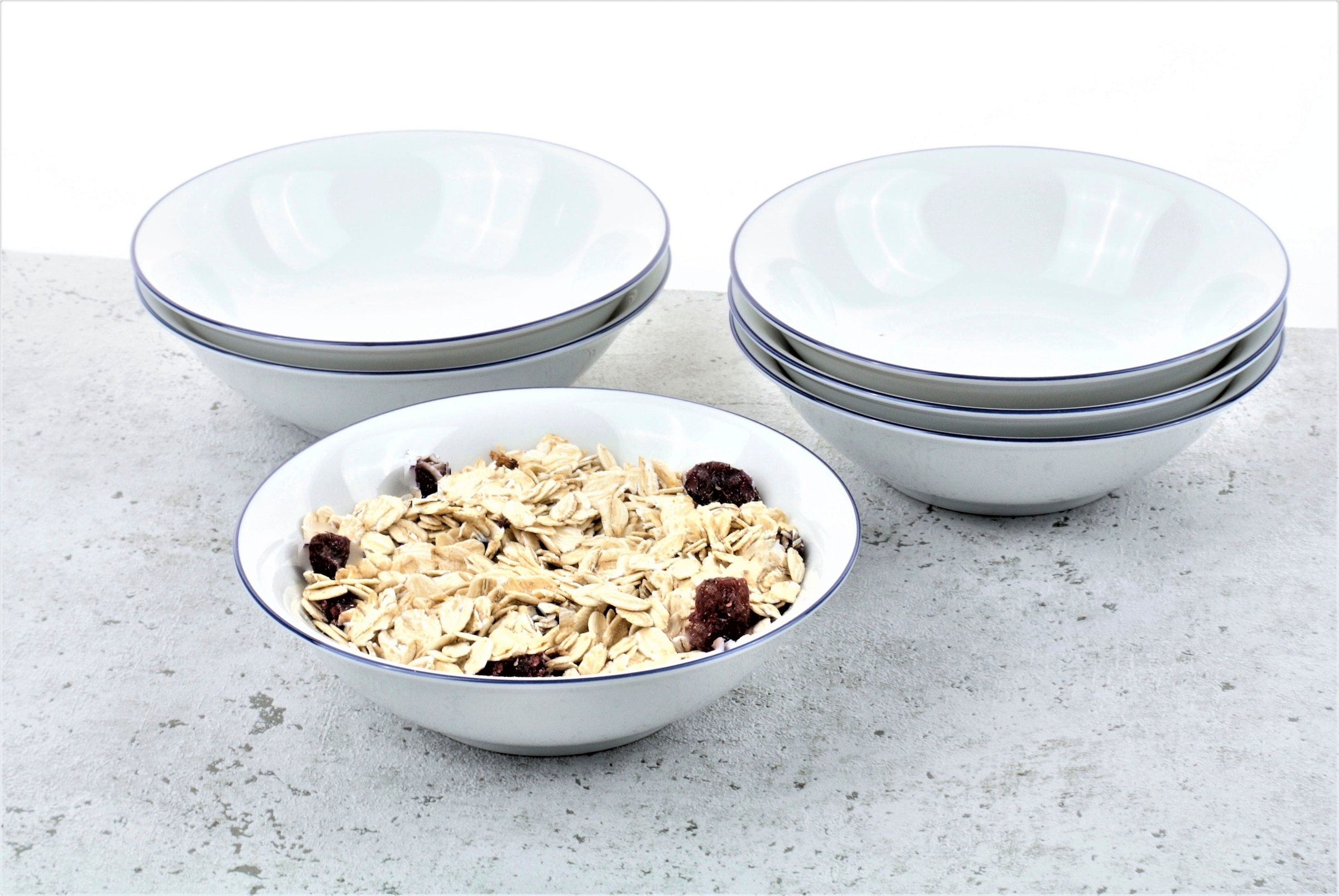Retsch Arzberg Müslischale »Heike Blaurand« 6 Stk. aus Porzellan 6 Stück, Made in Germany
