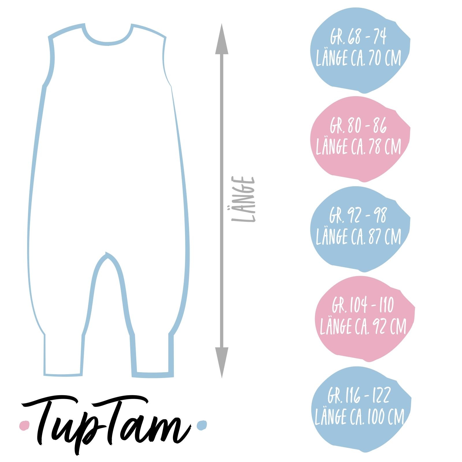 TupTam Babyschlafsack »Schlafsack mit Füßen Baby Ganzjahresschlafsack mit Beinen 2,5 Tog«