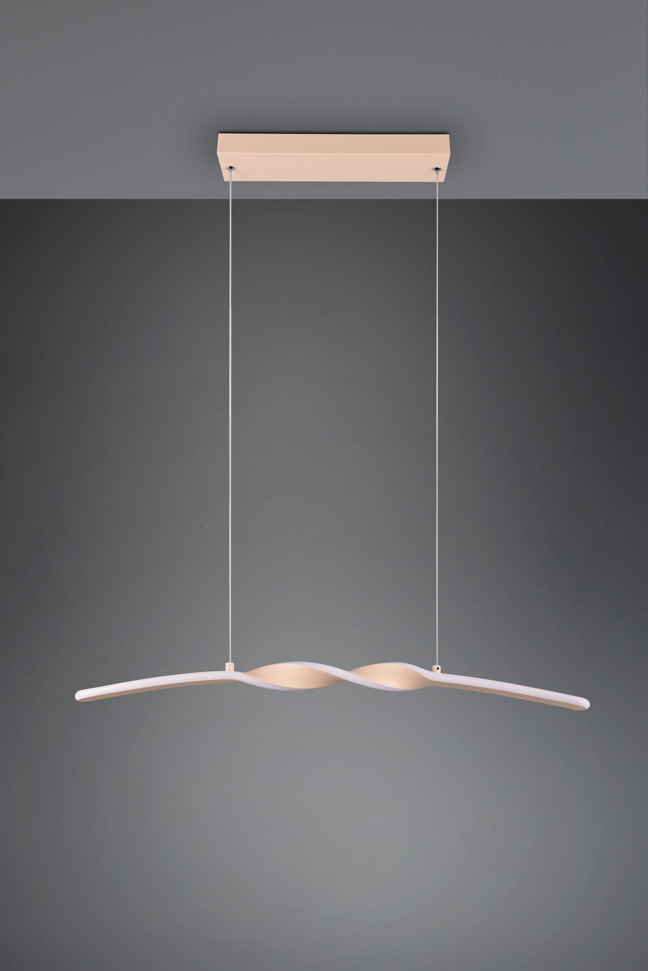 REALITY Leuchten LED Pendelleuchte »GINKO, Hängeleuchte LED 18W 1980 Lumen 3000K warmweiß« LED-Board 1 Stk. Warmweiß Hängelampe Esszimmer, höhenverstellbar bis max 150cm, Breite 79 cm