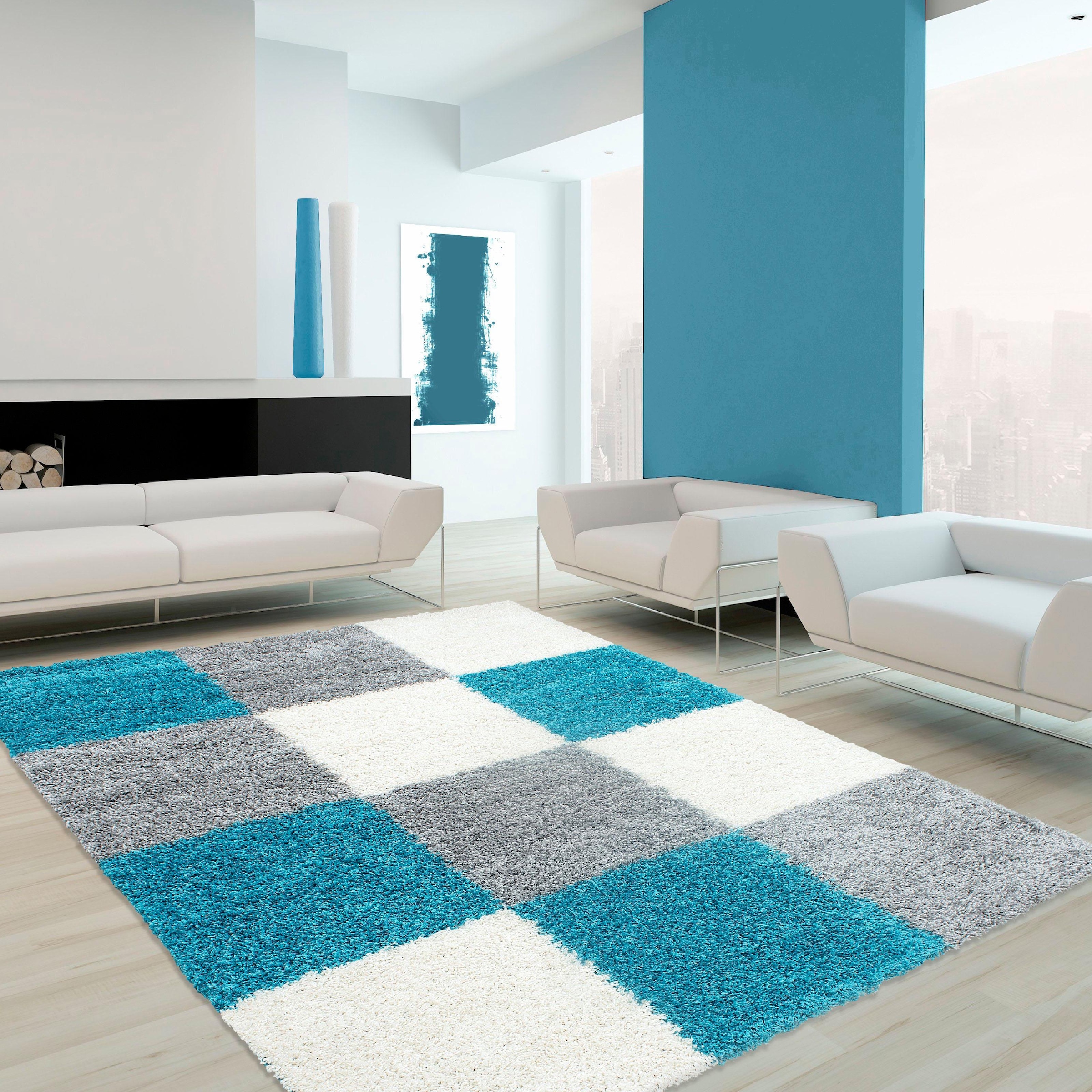 Ayyildiz Teppiche Hochflor-Teppich »Life Shaggy 1501«, rechteckig, Wohnzimmer