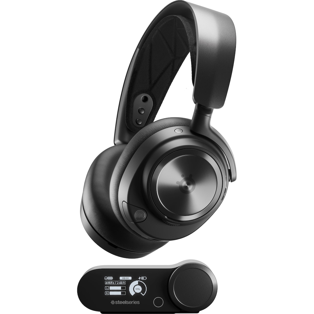 SteelSeries Gaming-Headset »Arctis Nova Pro Wireless X«, Bluetooth-Wireless, Mikrofon abnehmbar-Noise-Cancelling
