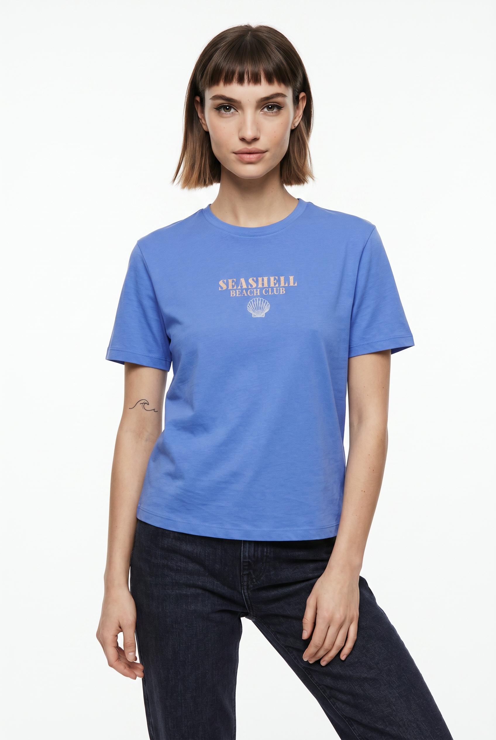 ONLY Kurzarmshirt »ONLDINA S/S CLUB TOP BOX JRS« Baumwolle, regular fit, Rundhals