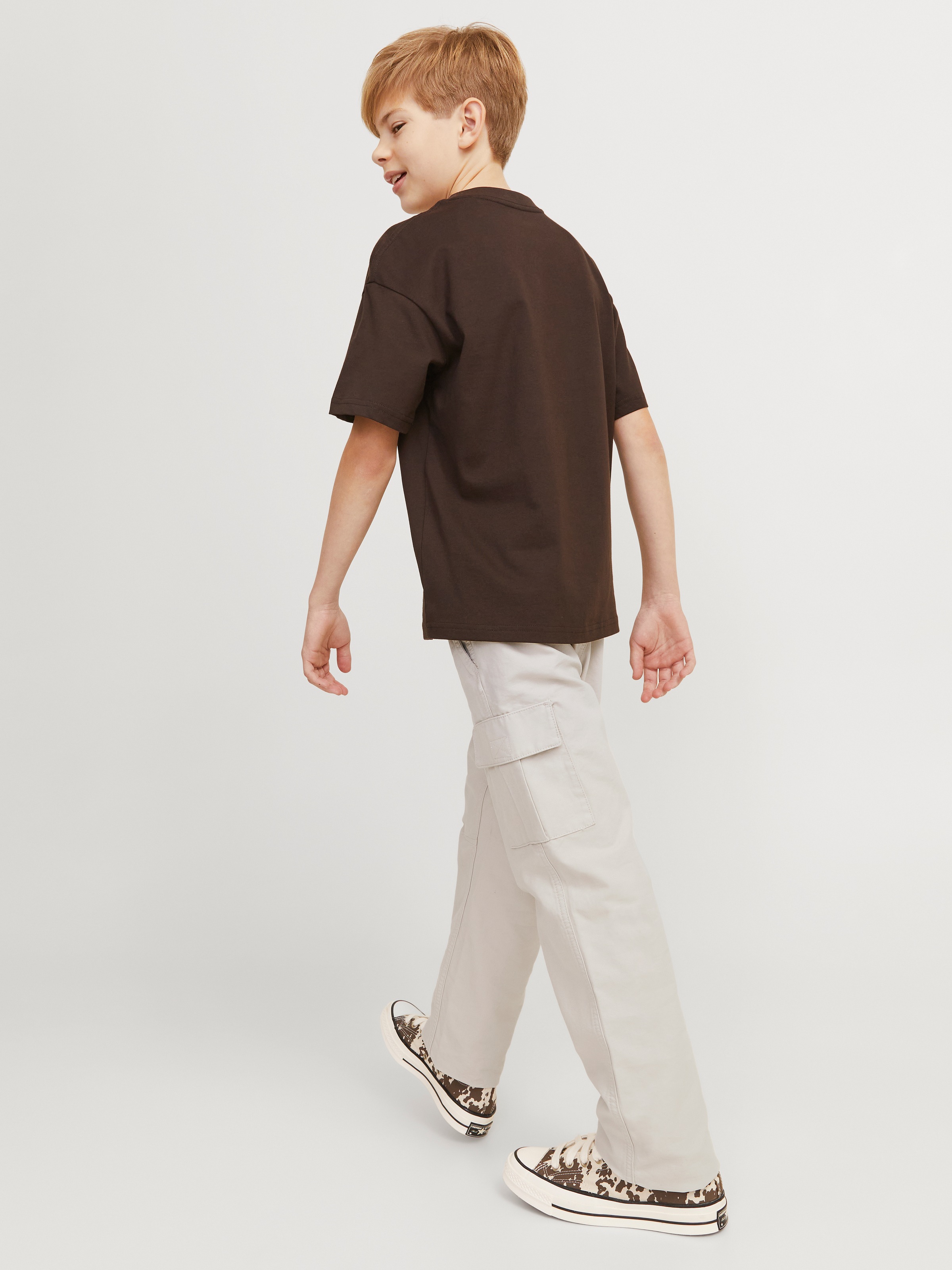 Jack & Jones Junior Cargohose »JPSTKANE praktisch, pflegeleicht, lässig«, unifarben, modisch, relaxed fit, Web
