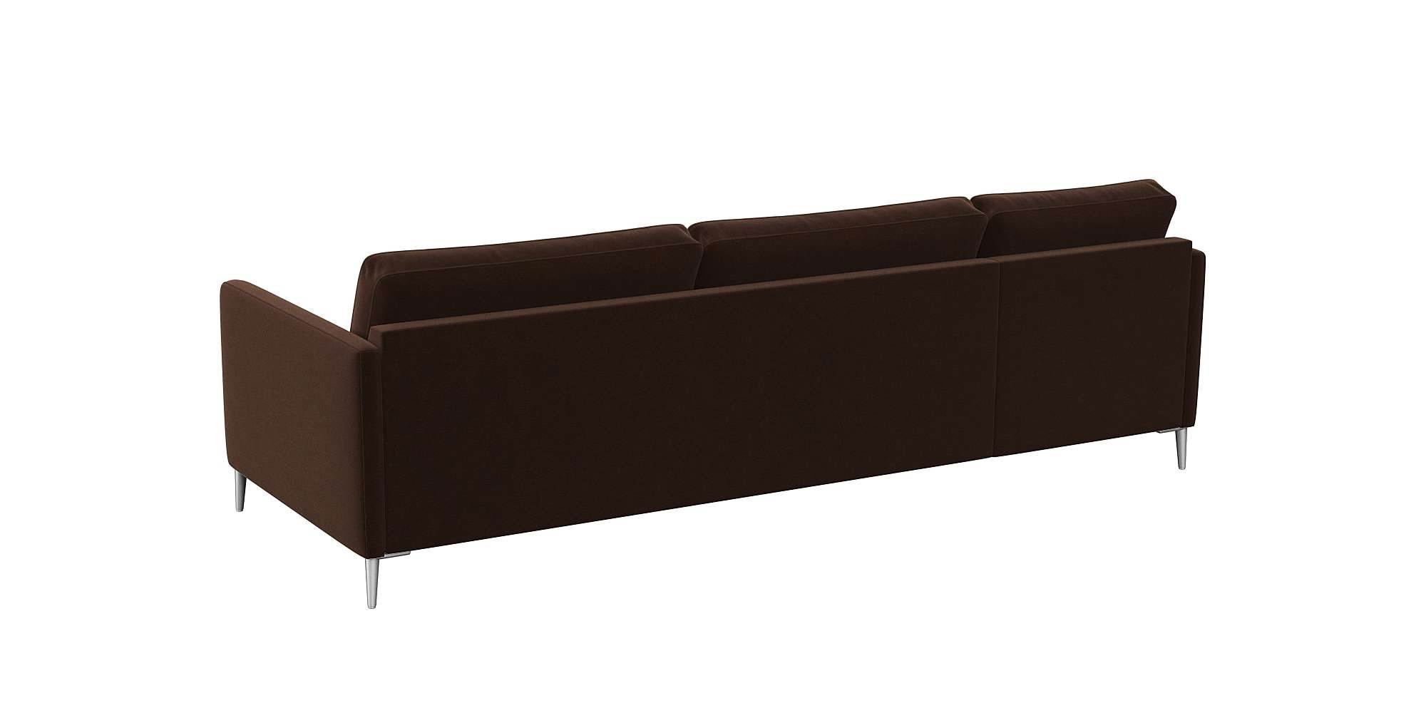 FLEXLUX Ecksofa »Fiore, L-Form, bequem und komfortabel durch hochwertigem Sitzaufbau«, schmale Armlehnen, Kaltschaum, Füße Alu