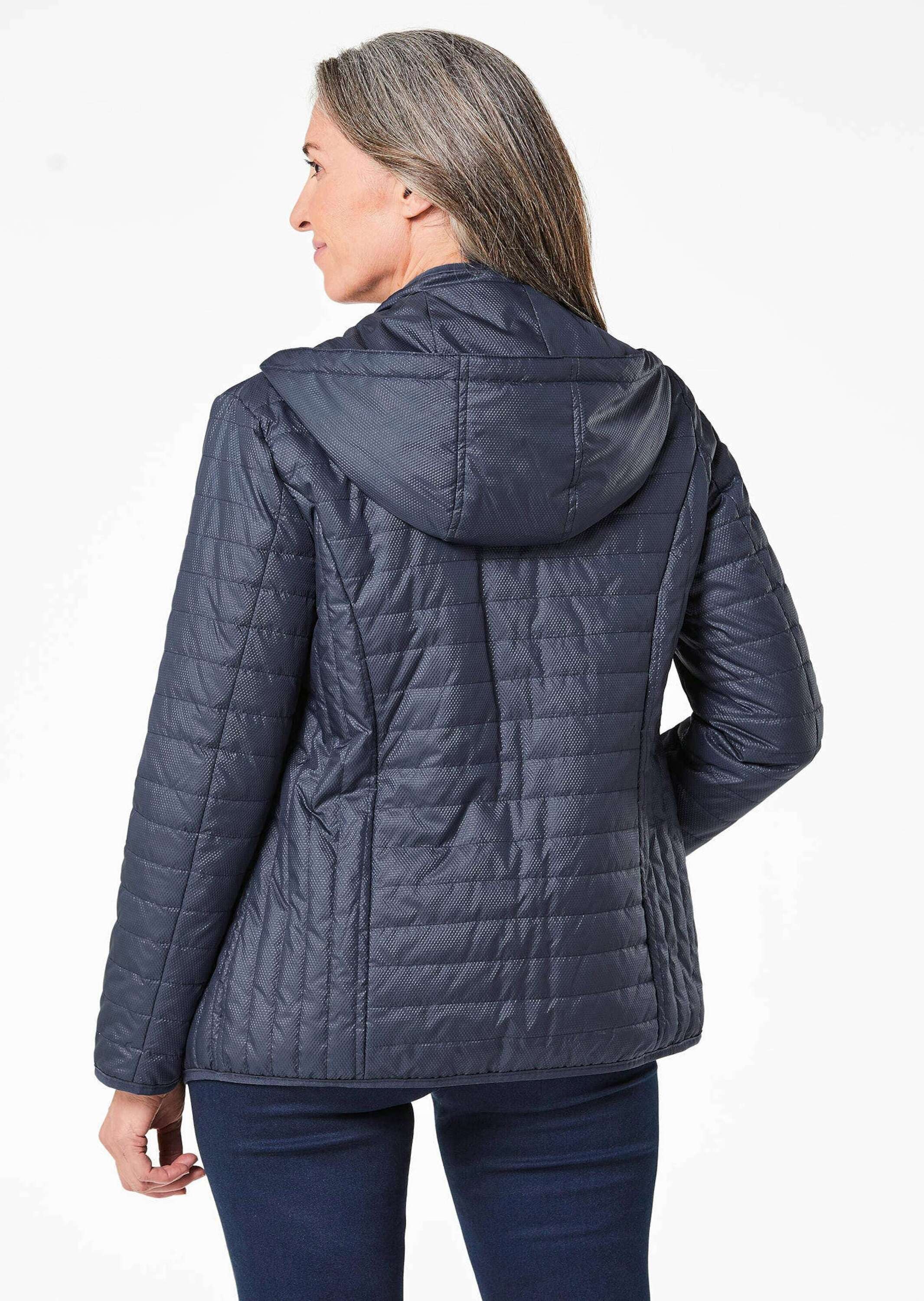 GOLDNER Steppjacke »Steppjacke mit Kapuze Leicht strukturierte Outdoorjacke«