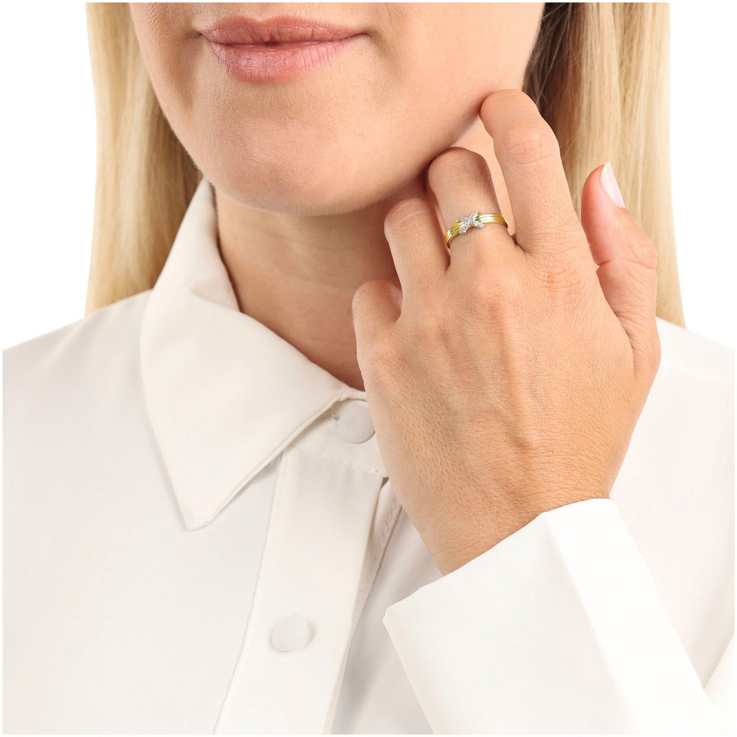Amor Fingerring »2037447/-48/-49/-50/-51«, mit Zirkonia (synth.)