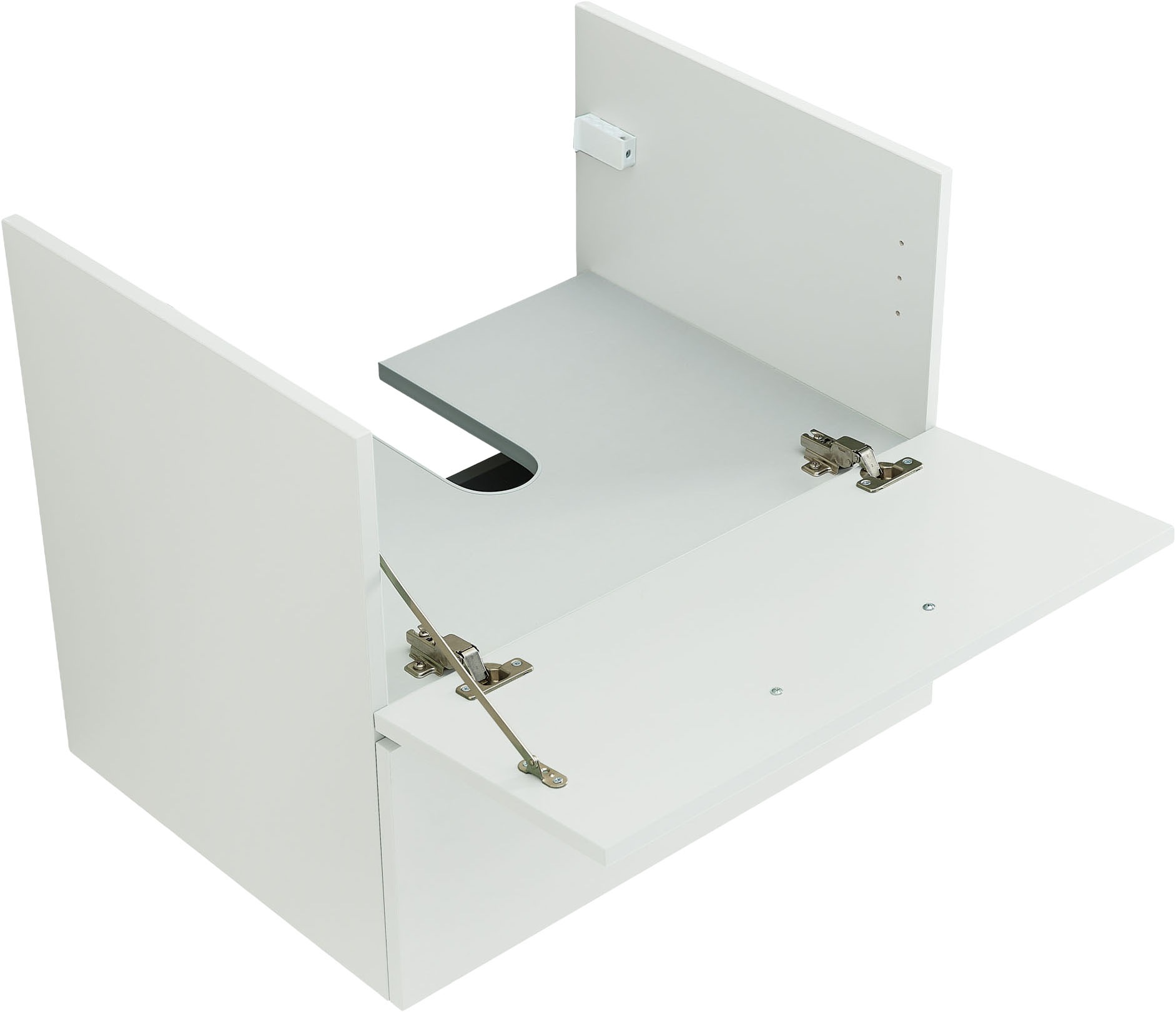 Saphir Badmöbel-Set »Quickset 500,Waschtischunterschrank mit Waschtisch und Spiegelschrank« 3 Stk. tlg.