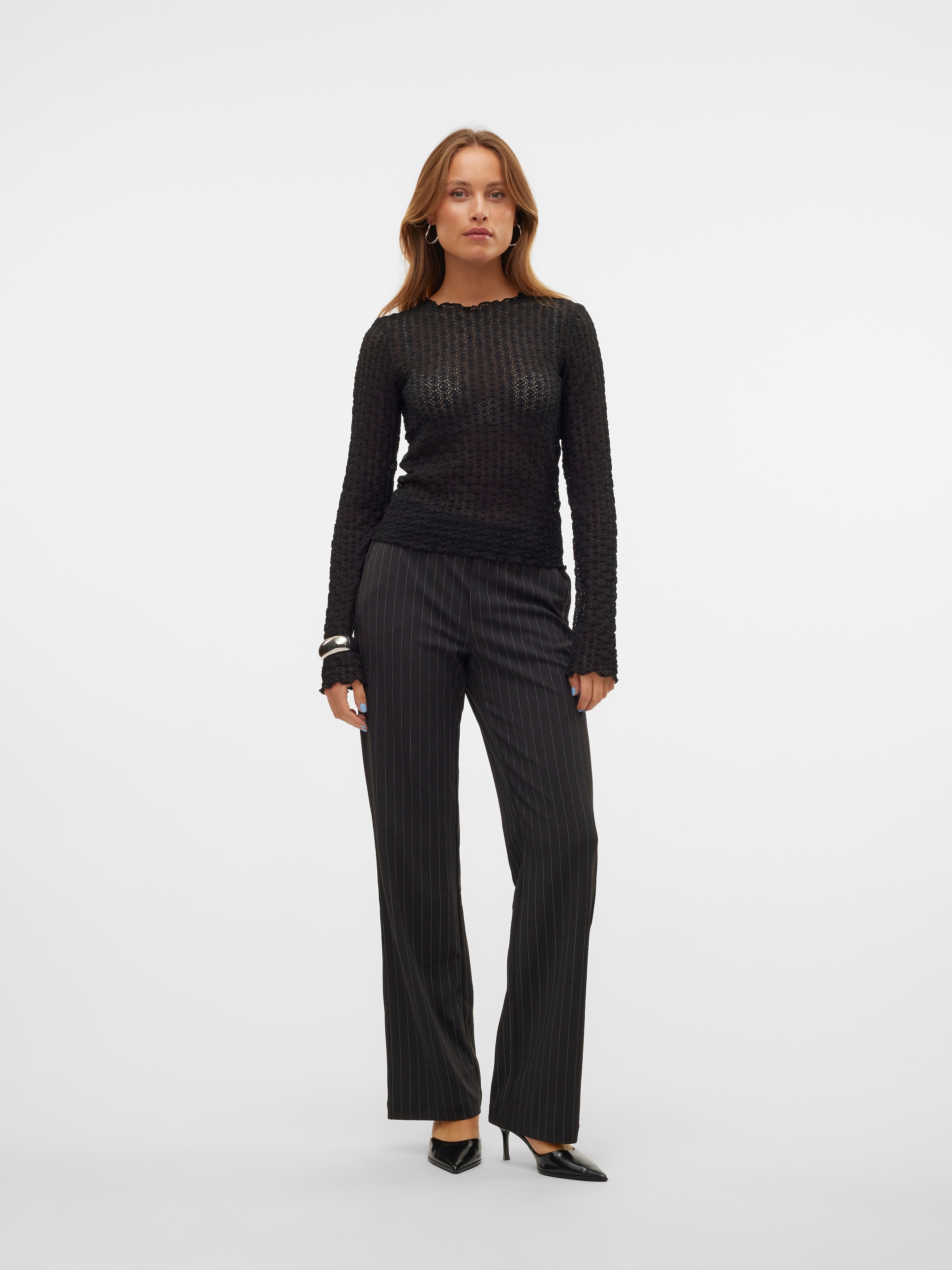 Vero Moda Anzughose »VMMAYA MY MW STRAIGHT PRINT PANT NOOS«