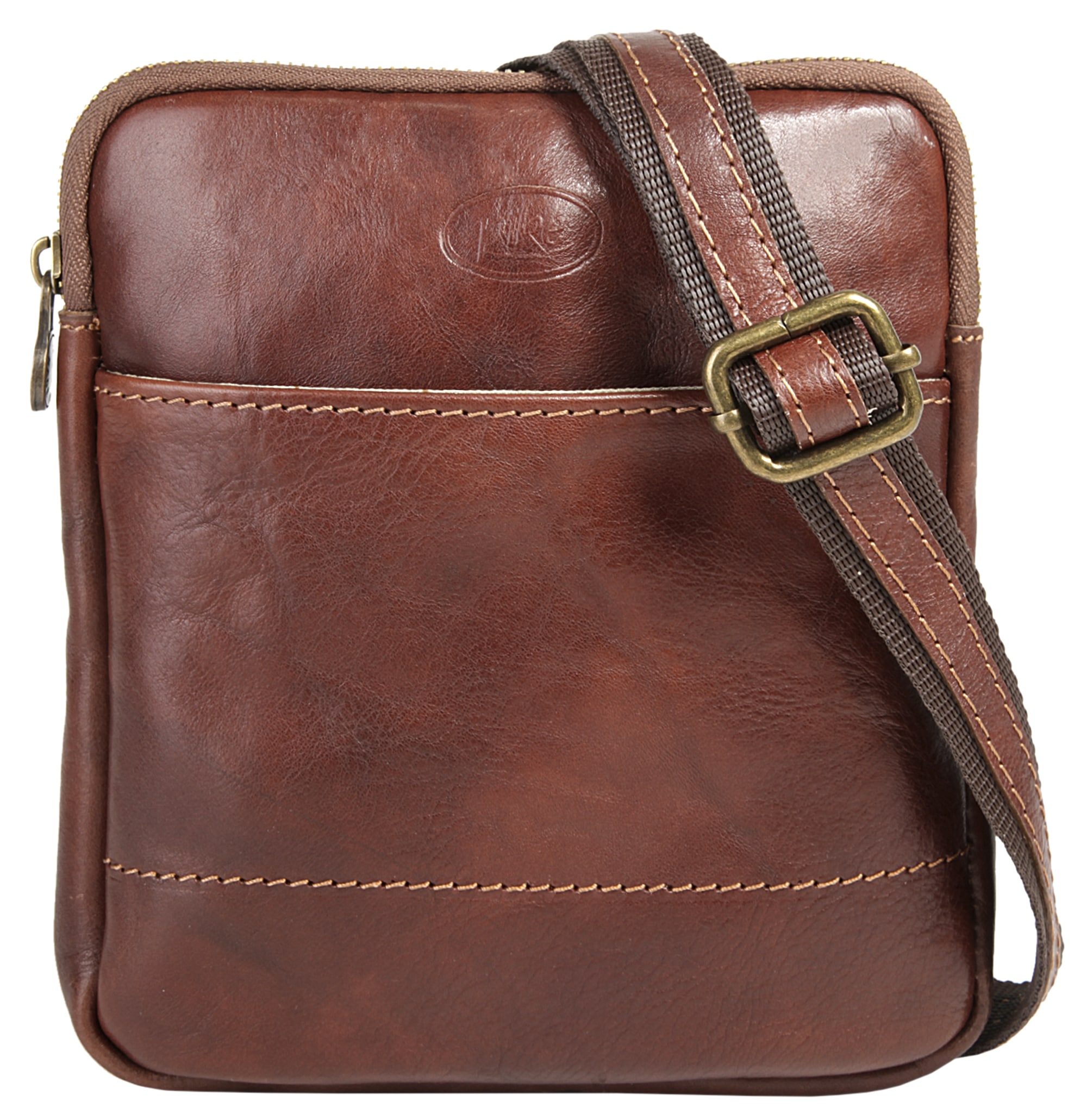 Piké Umhängetasche "PIKÉ Damen, Herren echt Leder, Made in Italy" echt Leder, Made in Italy
