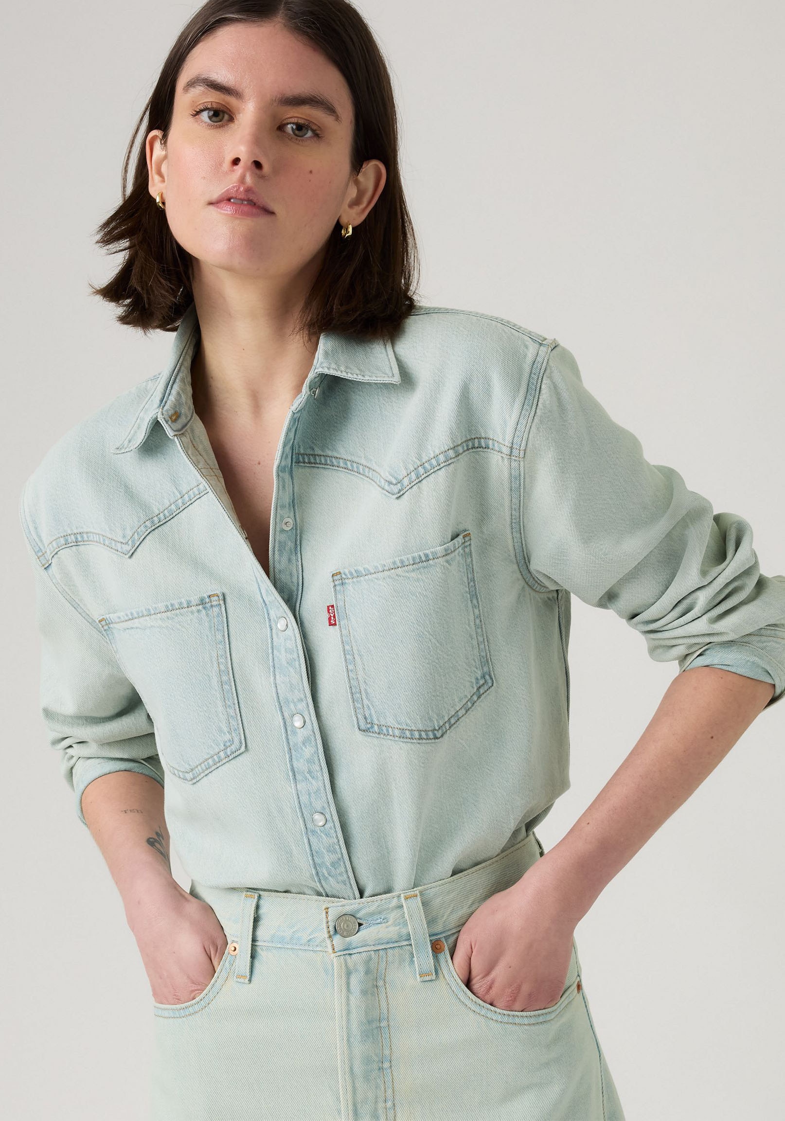 Levi's® Jeansbluse »TEODORA WESTERN SHIRT« mit Druckknöpfen